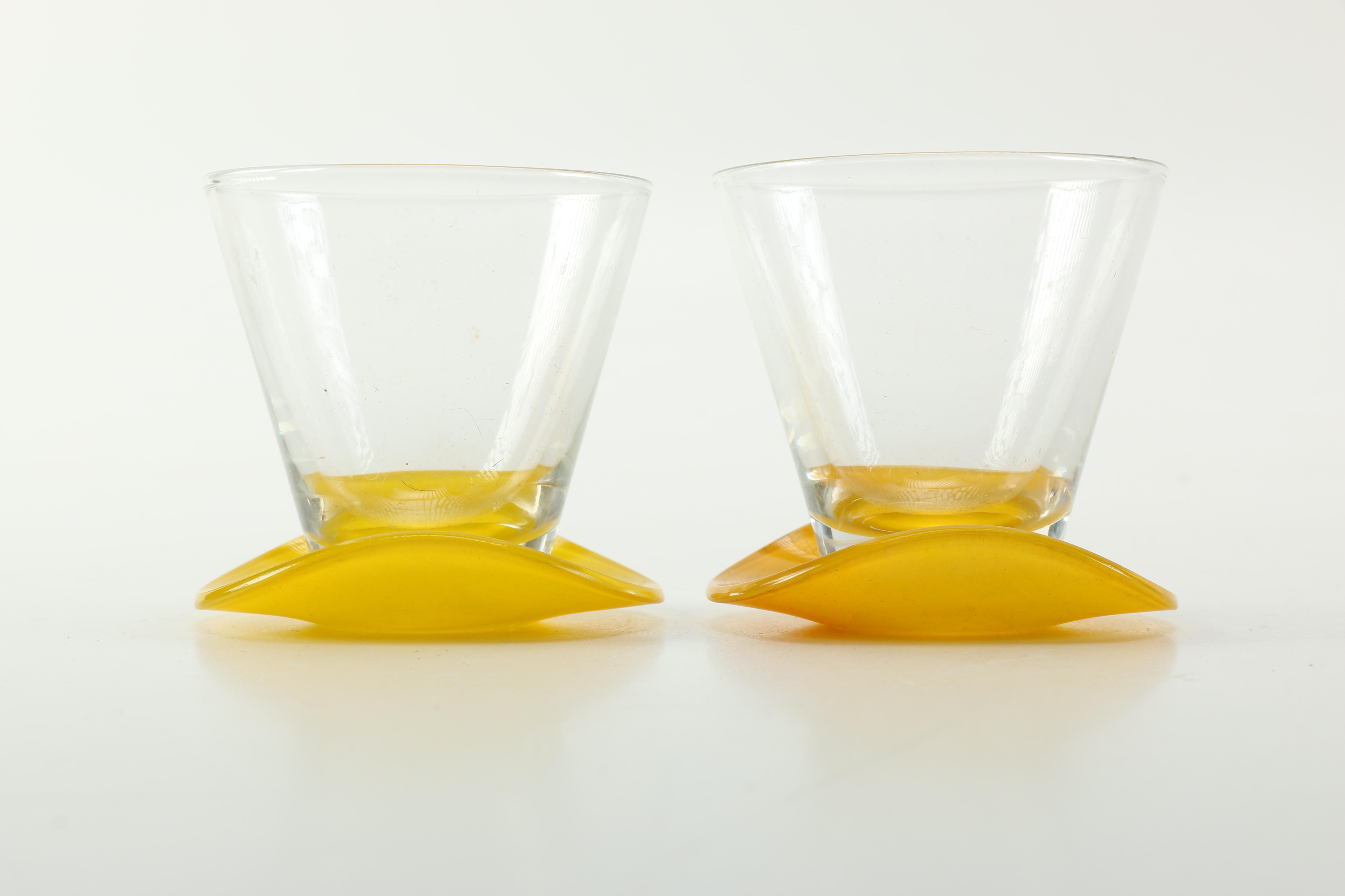 Vintage Top Hat Themed Colorful Barware