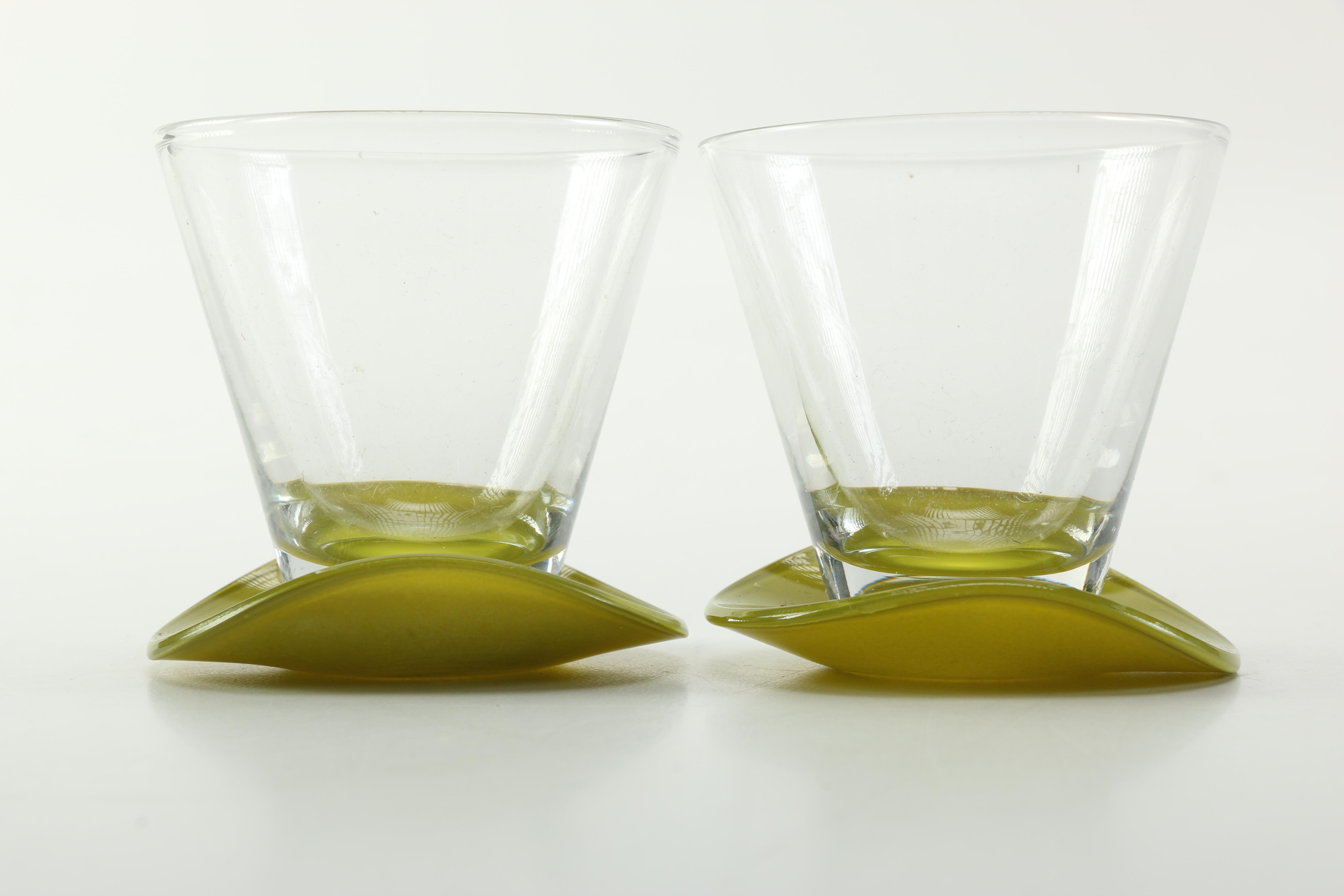 Vintage Top Hat Themed Colorful Barware