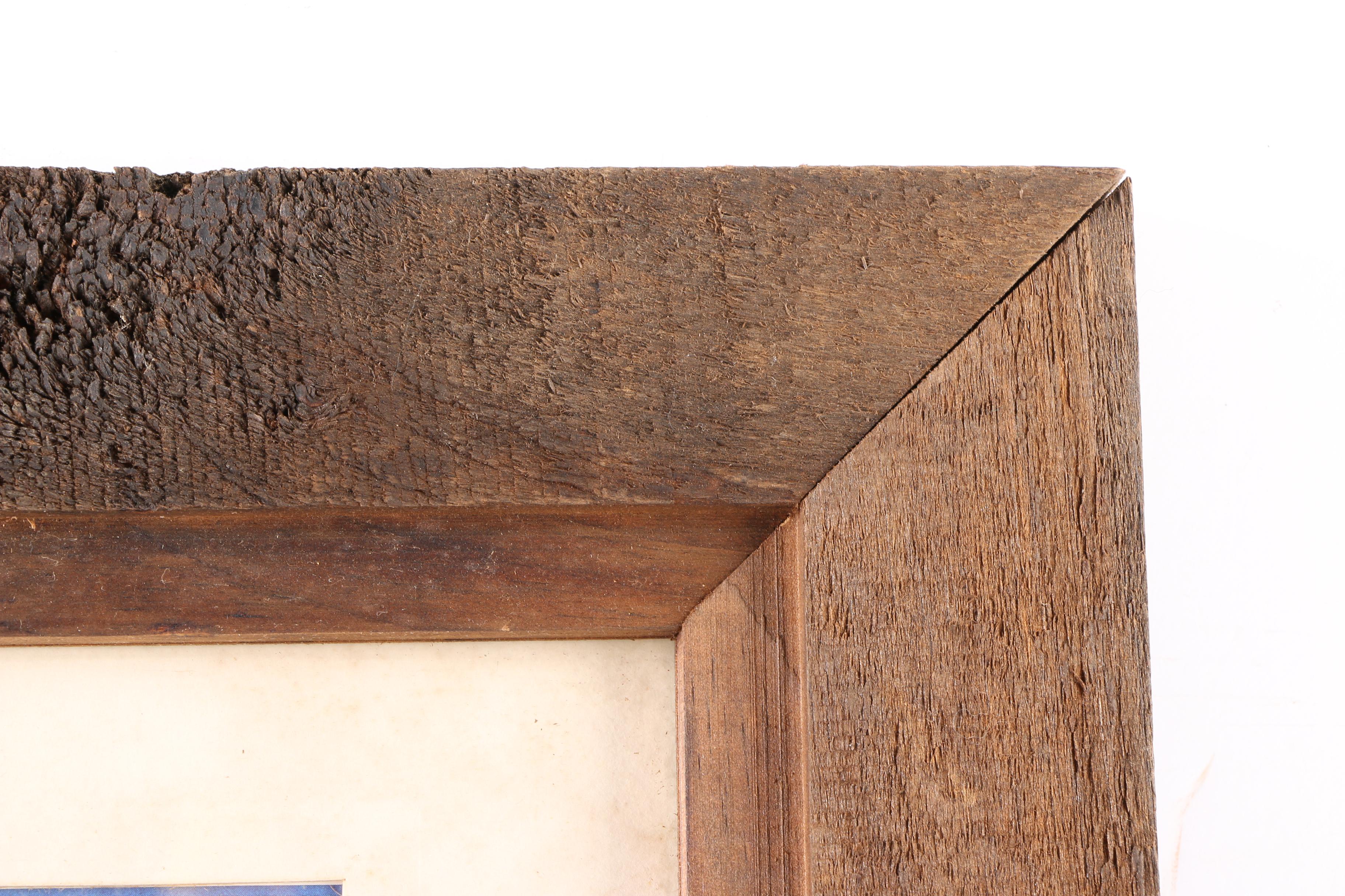 Framed Offset Lithograph of a Sheep