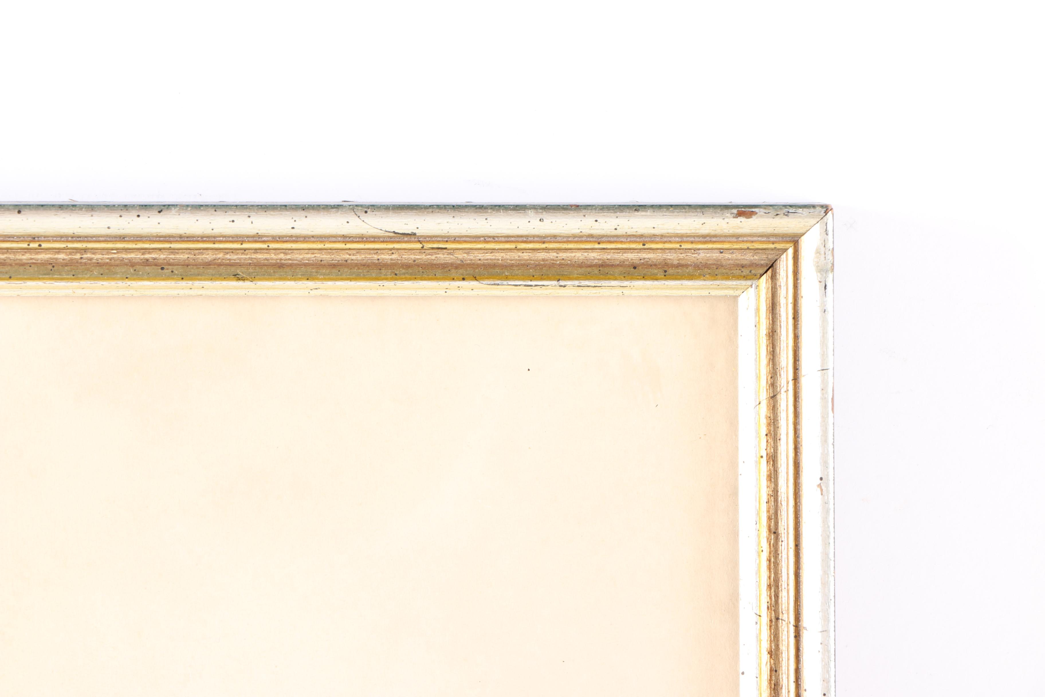 Pair Of Signed Prints Of European Architecture on Silk