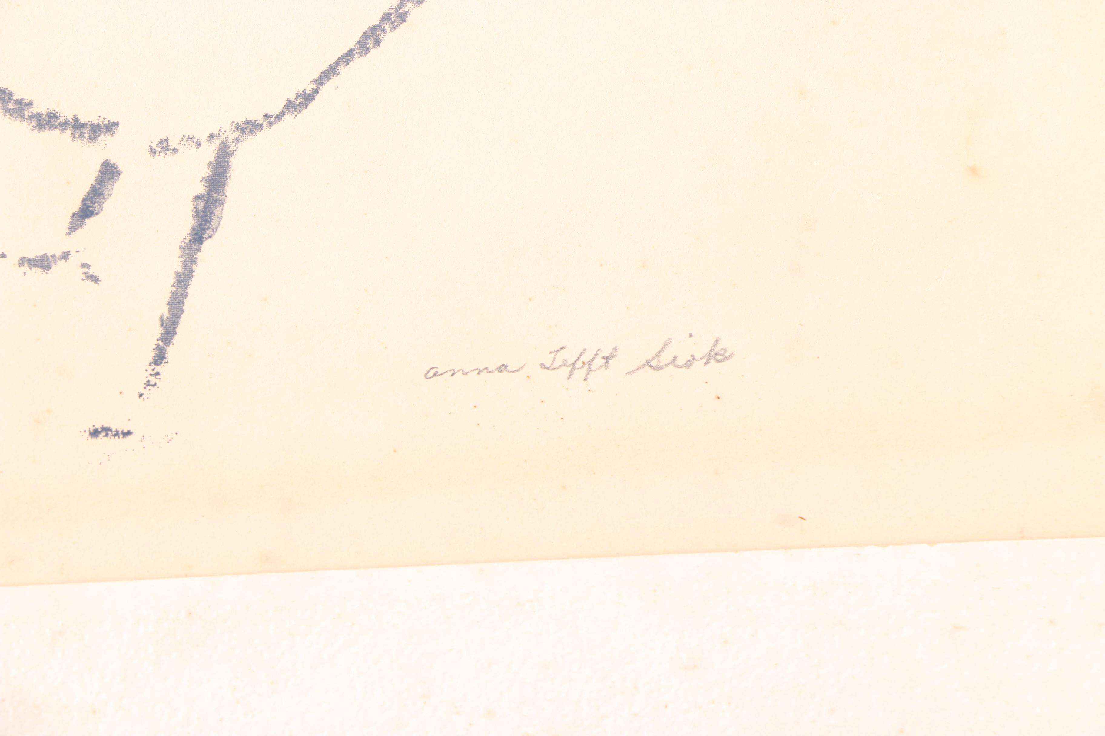 Anna Tefft Siok Lithograph on Paper of Birds