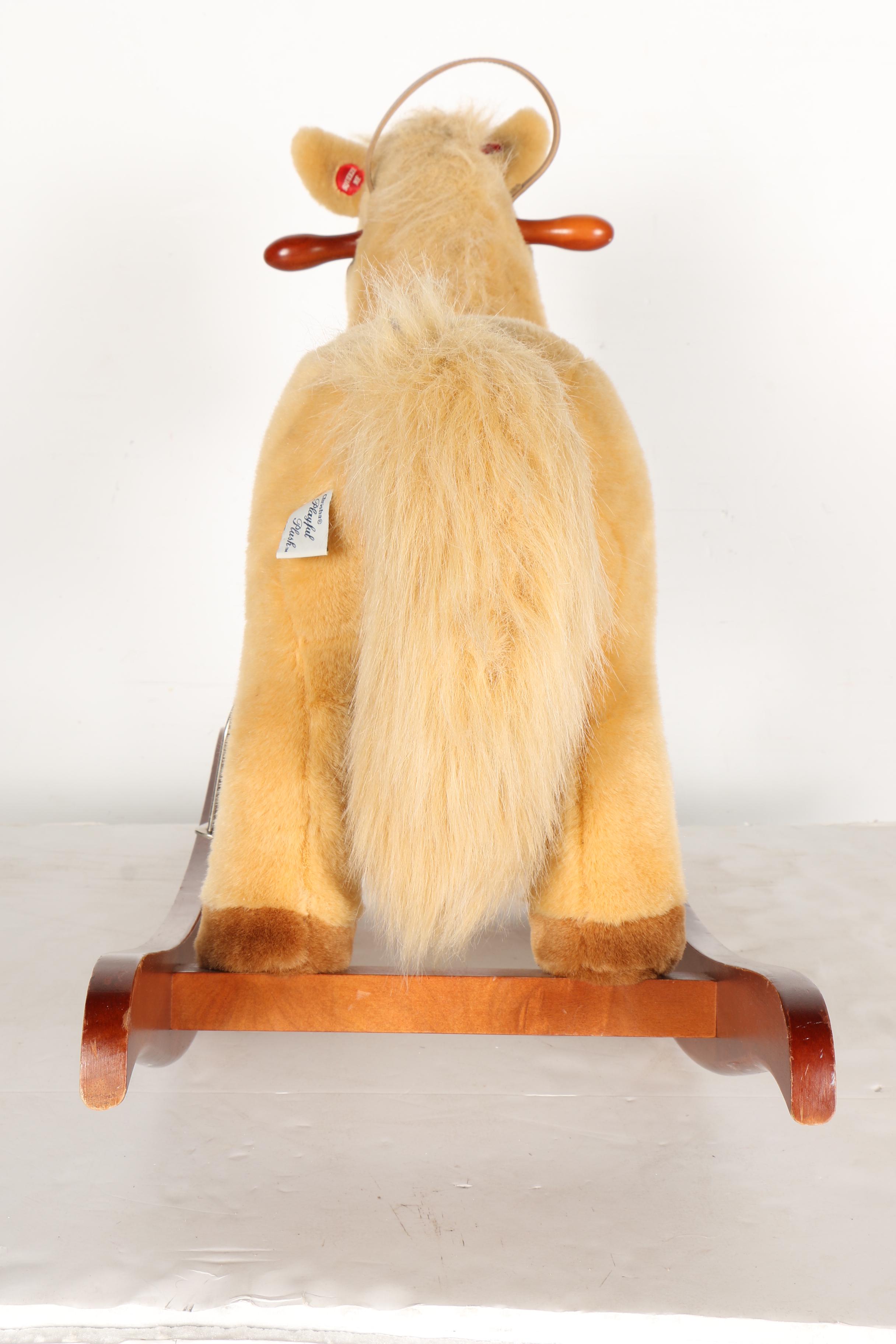 Chrisha Playful Plush Rocking Horse
