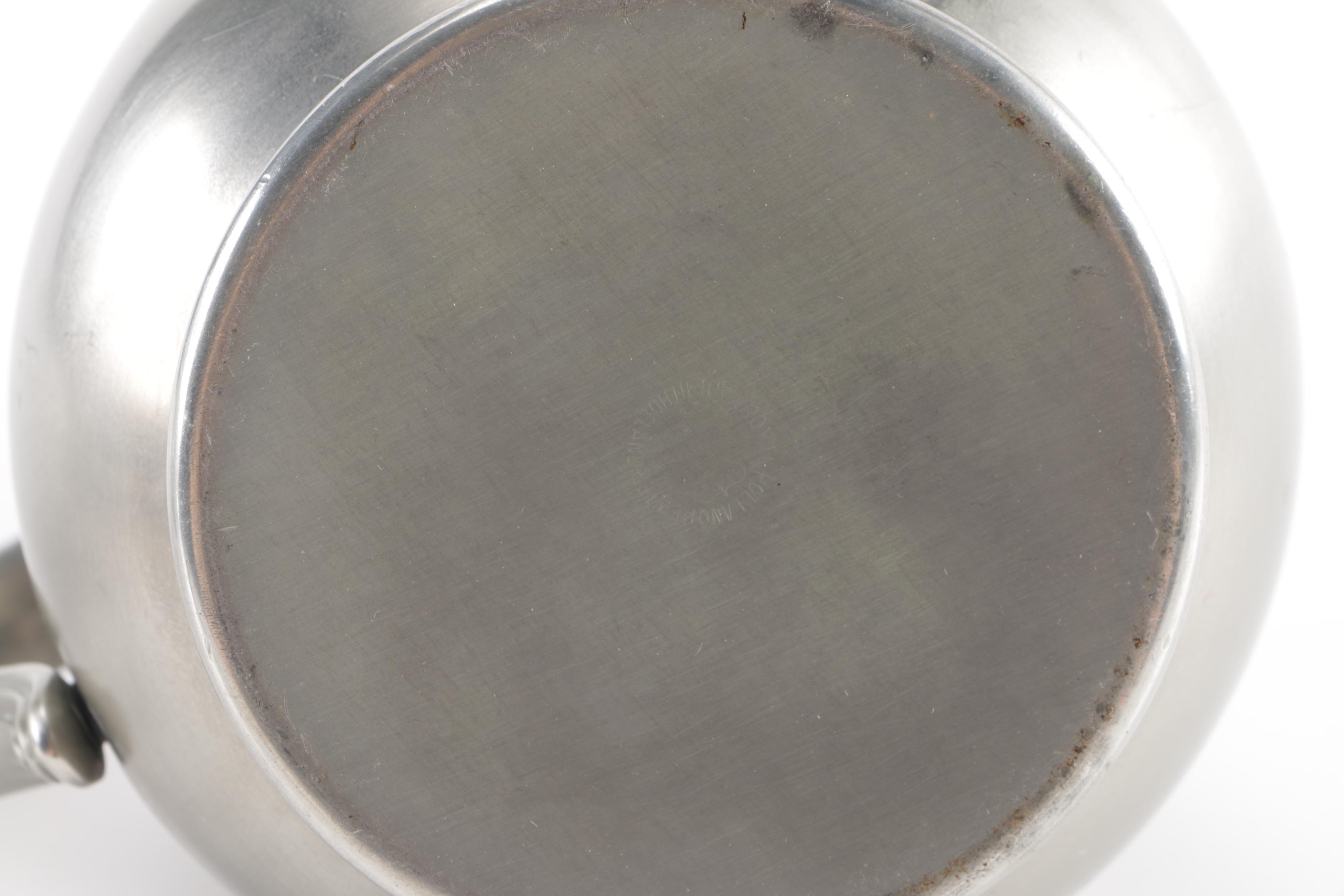 Royal Holland Pewter Tea Service and Candlesticks