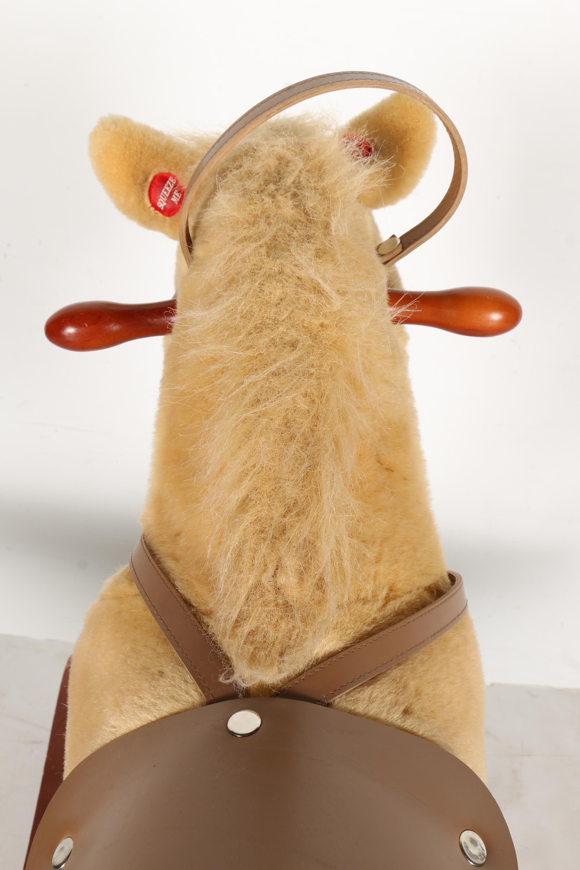 Chrisha Playful Plush Rocking Horse