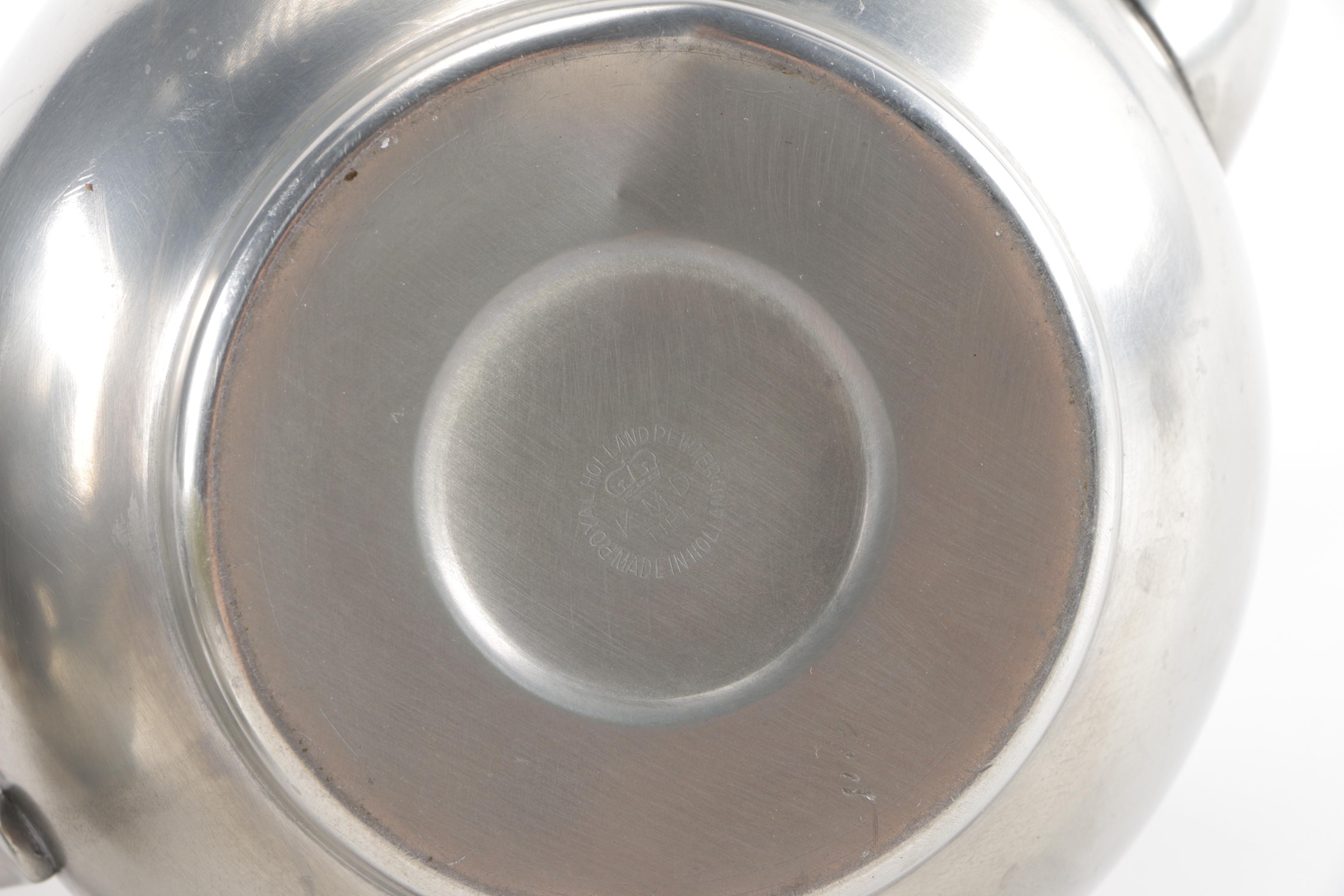 Royal Holland Pewter Tea Service and Candlesticks