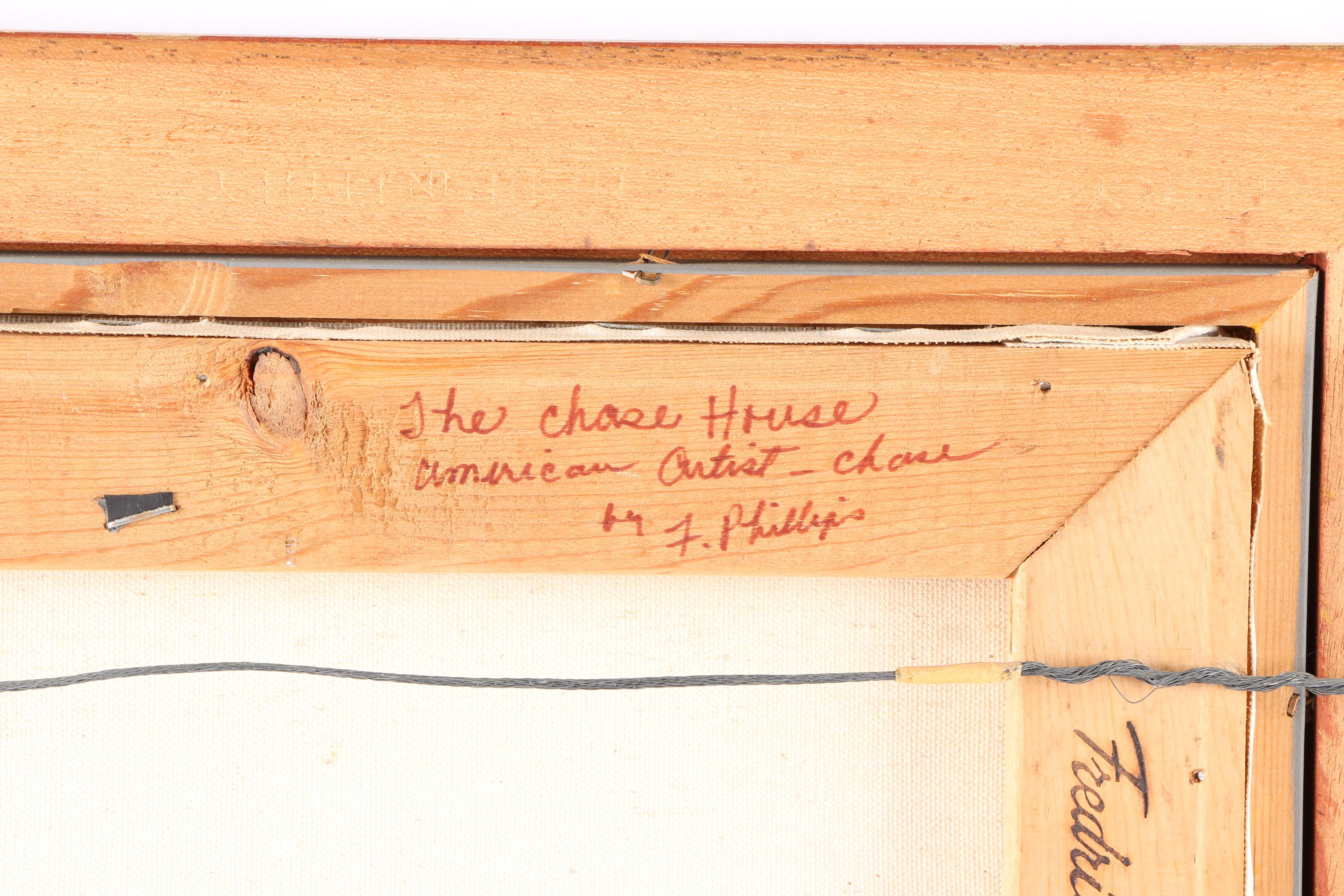 F. Phillips 1977 Oil Painting on Canvas "The Chase House"