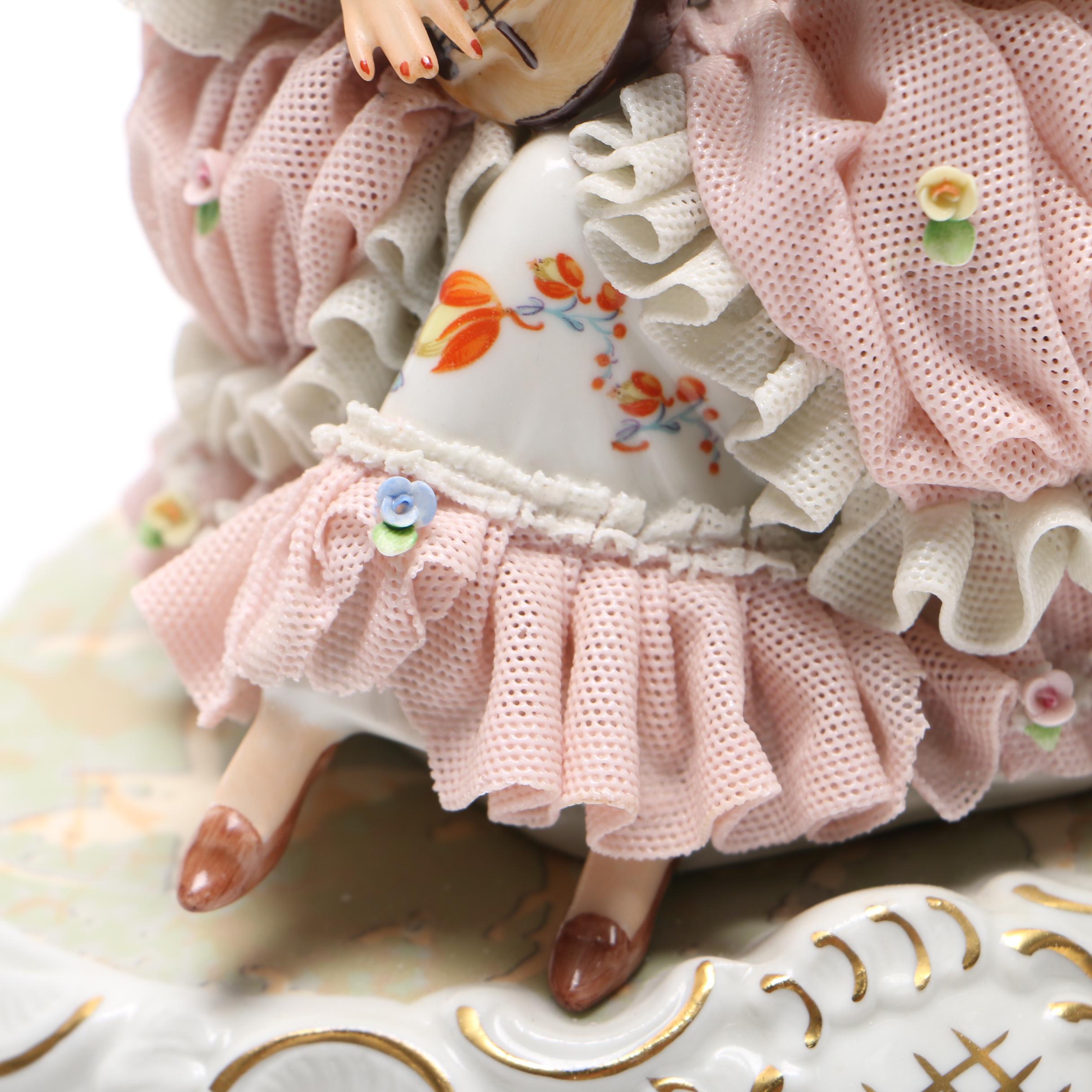 Sandizell, Hoffner & Co. German Lace Porcelain Figurine