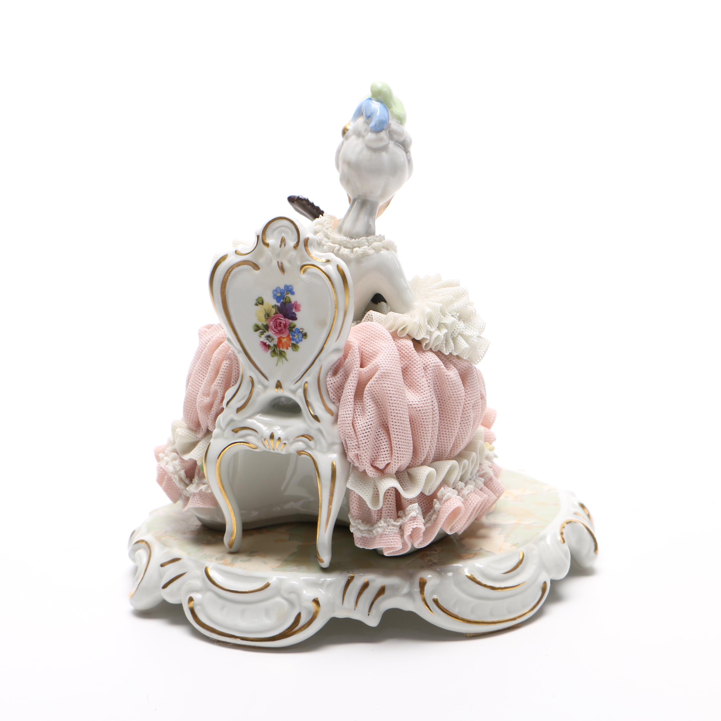 Sandizell, Hoffner & Co. German Lace Porcelain Figurine