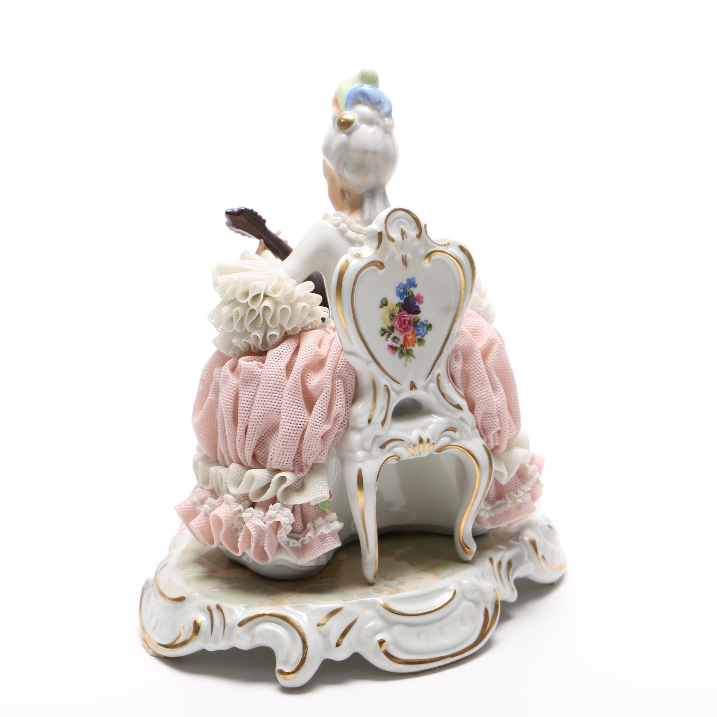 Sandizell, Hoffner & Co. German Lace Porcelain Figurine