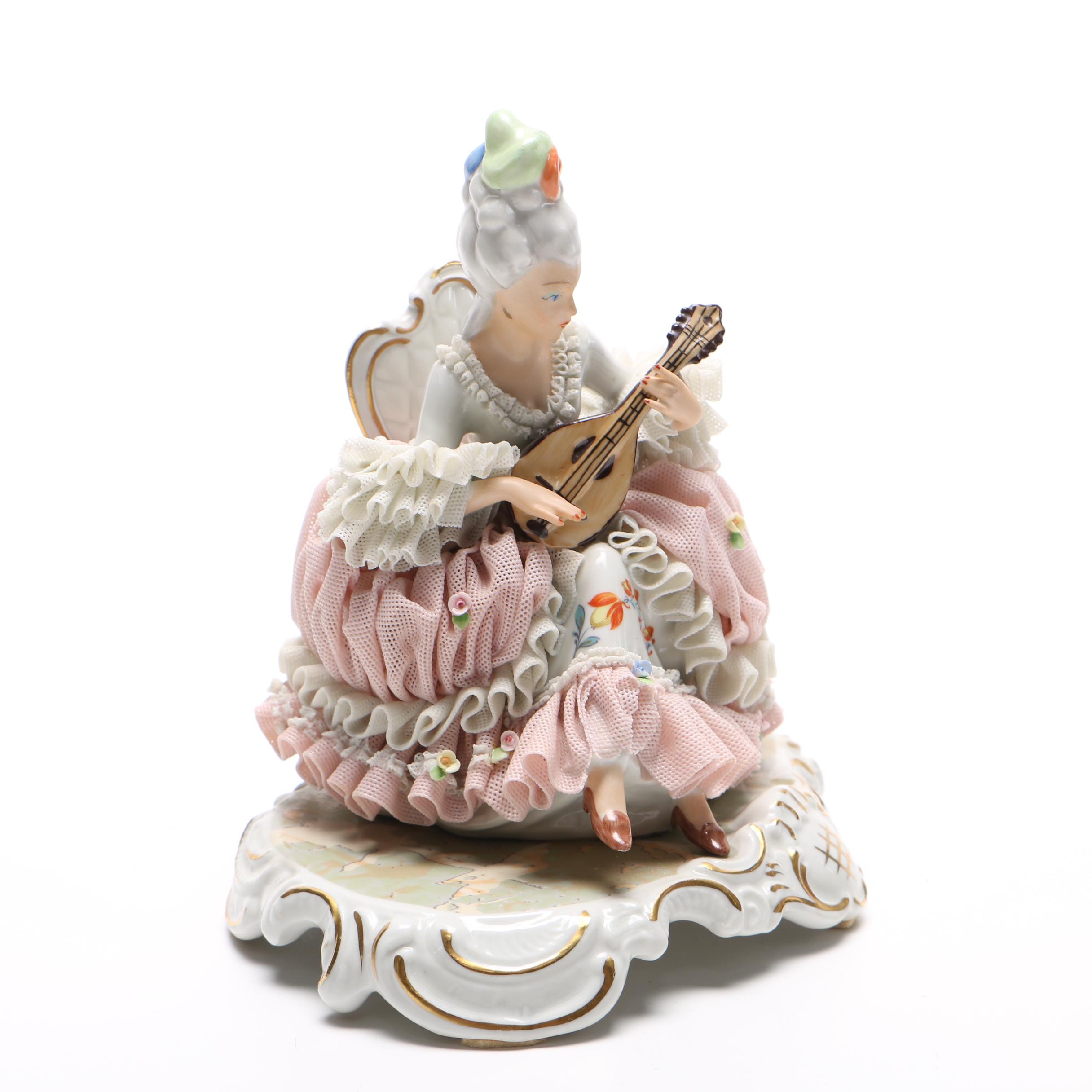 Sandizell, Hoffner & Co. German Lace Porcelain Figurine