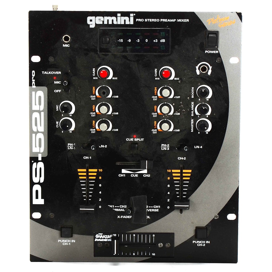 Gemini PS-525 Pro Preamp Mixer