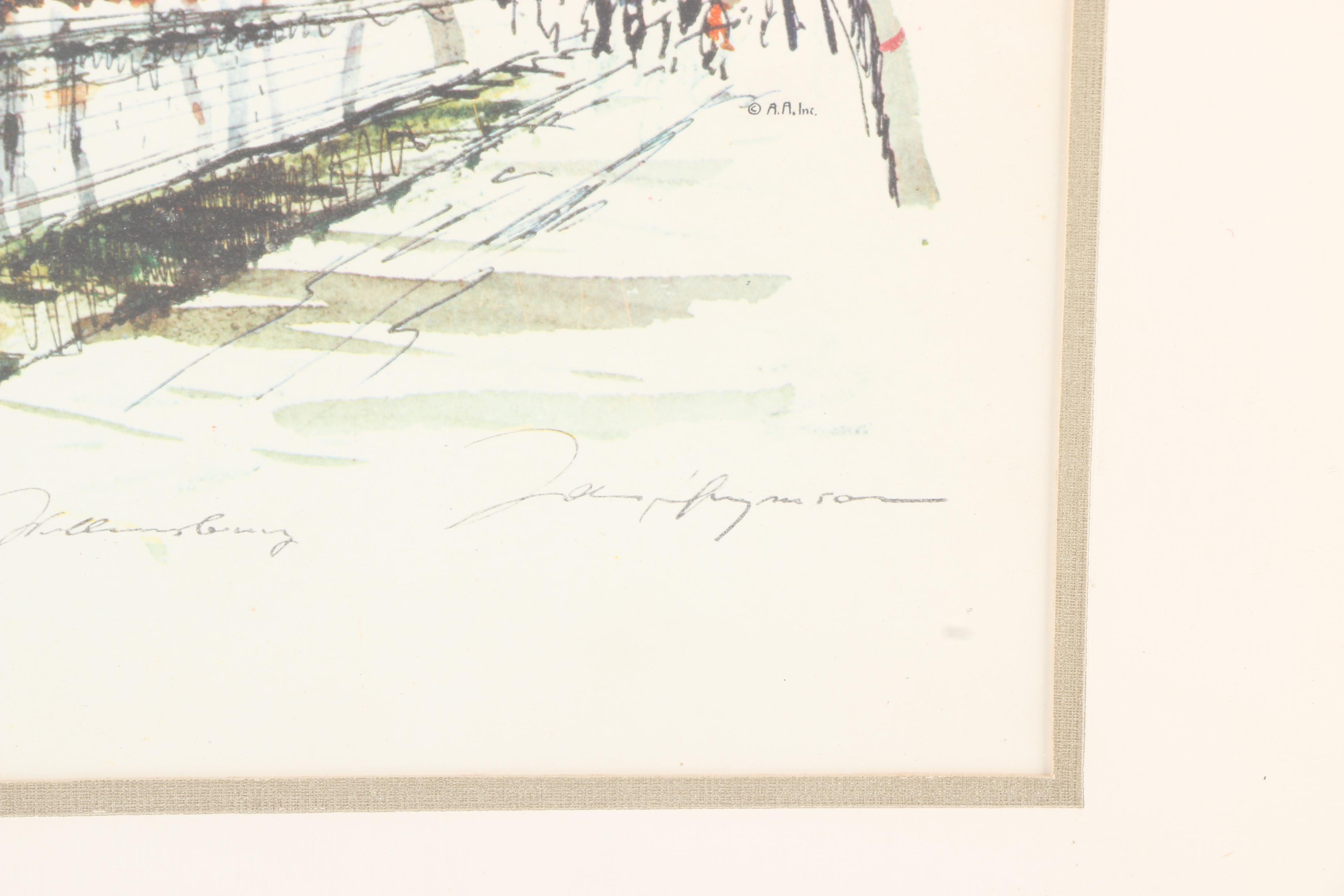 Reproduction Prints After John Haymson Illustrations of Colonial Williamsburg