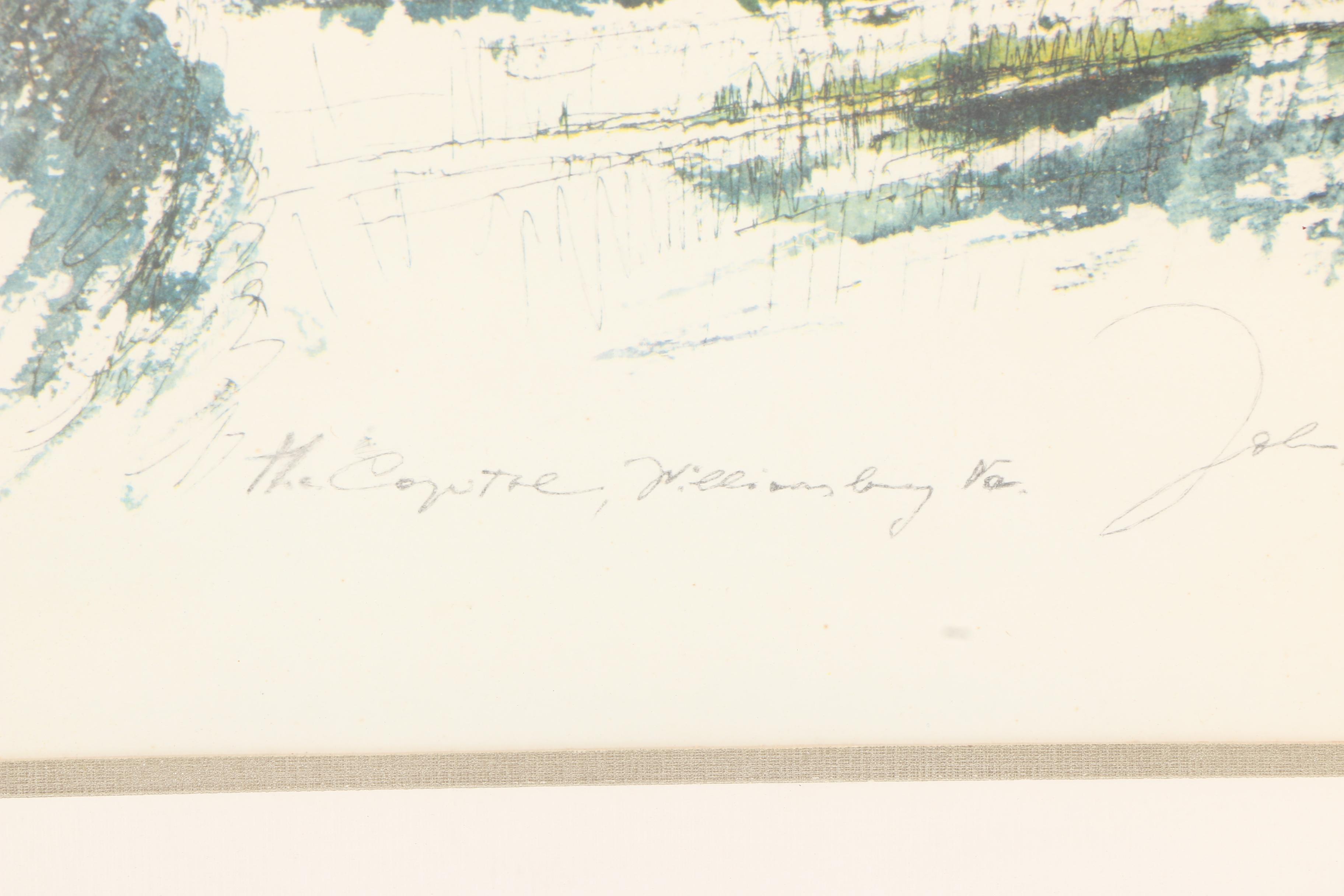 Reproduction Prints After John Haymson Illustrations of Colonial Williamsburg