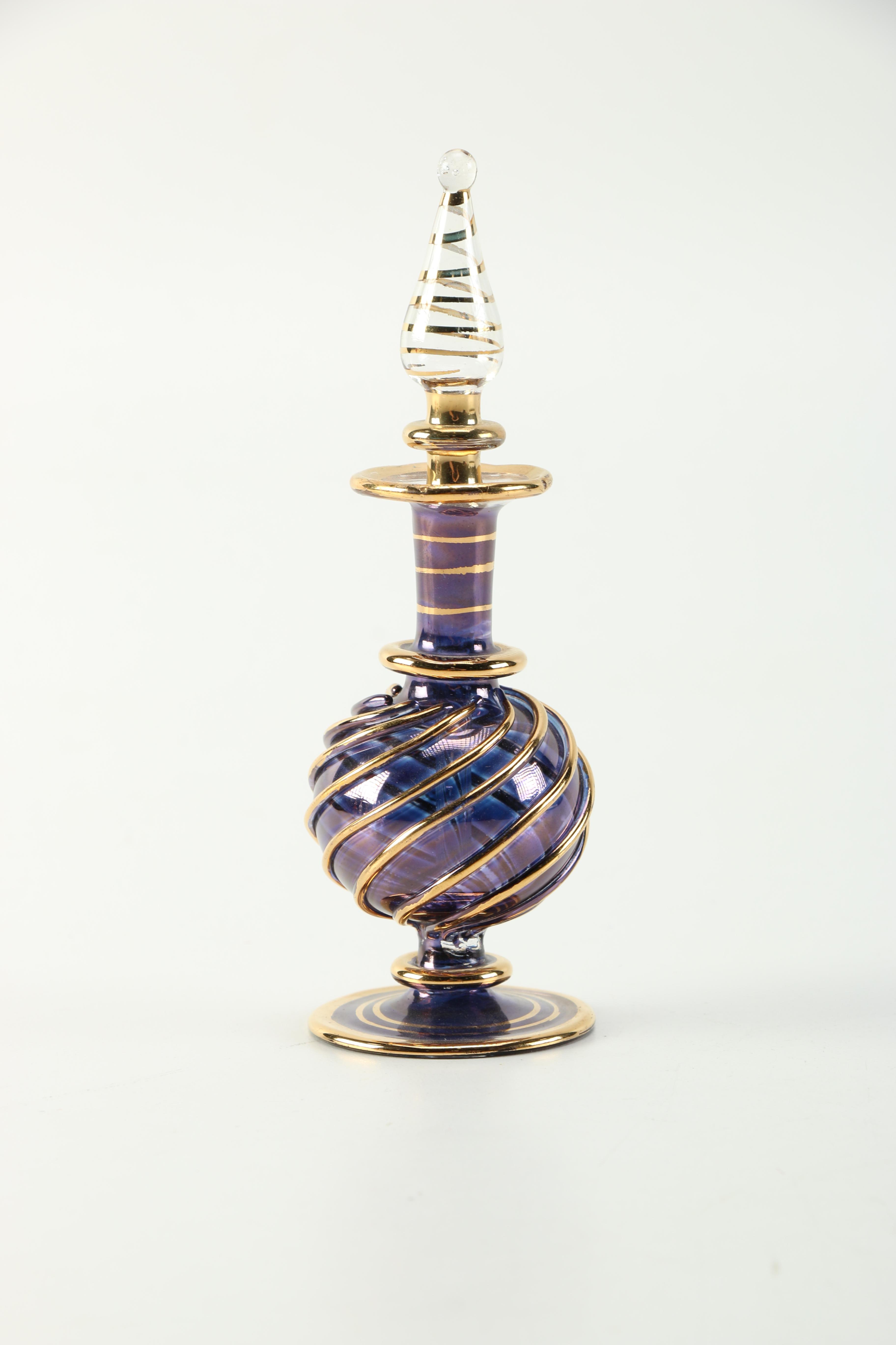 Collection of Blown Glass Perfume Bottles