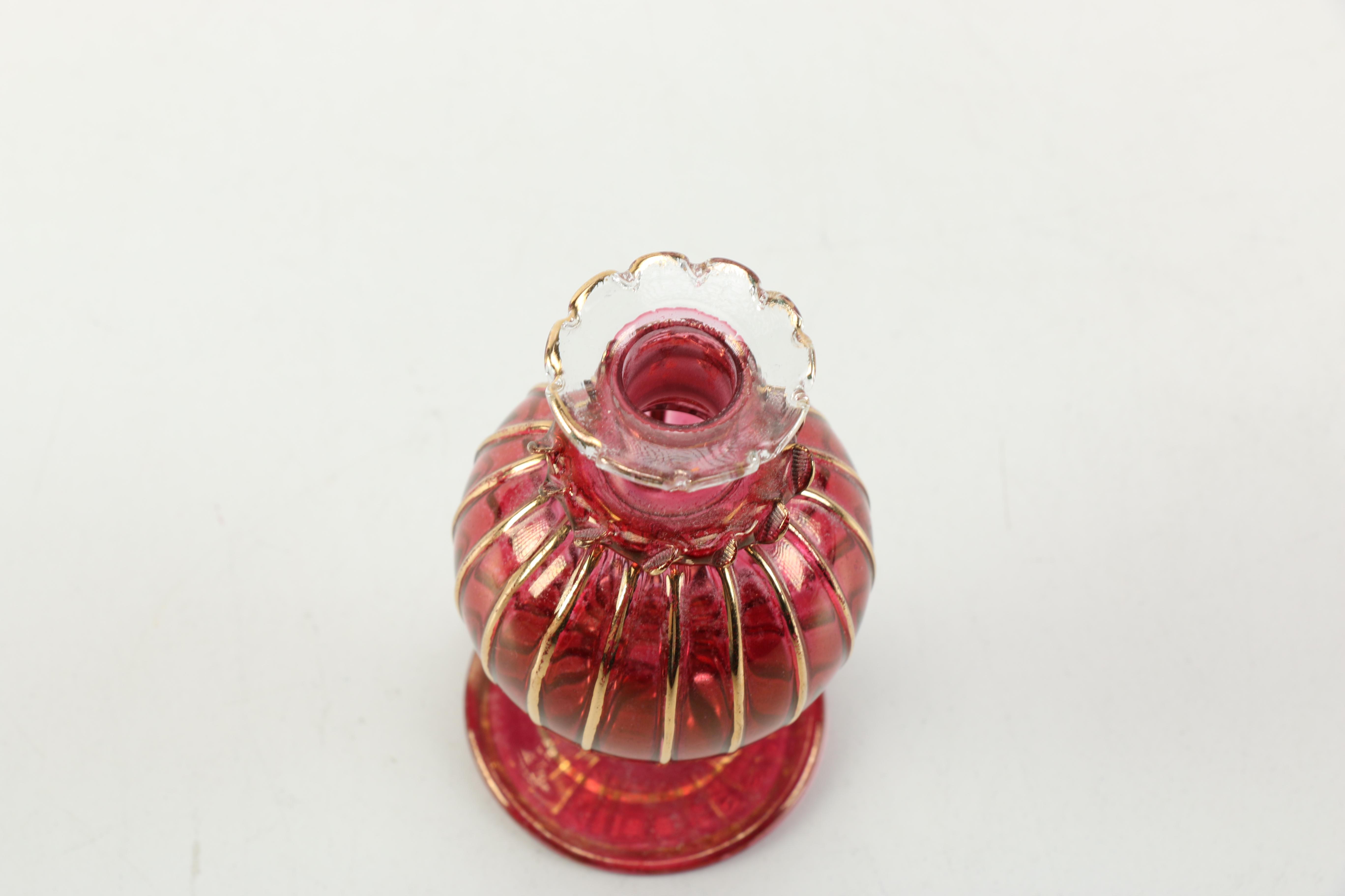 Collection of Blown Glass Perfume Bottles