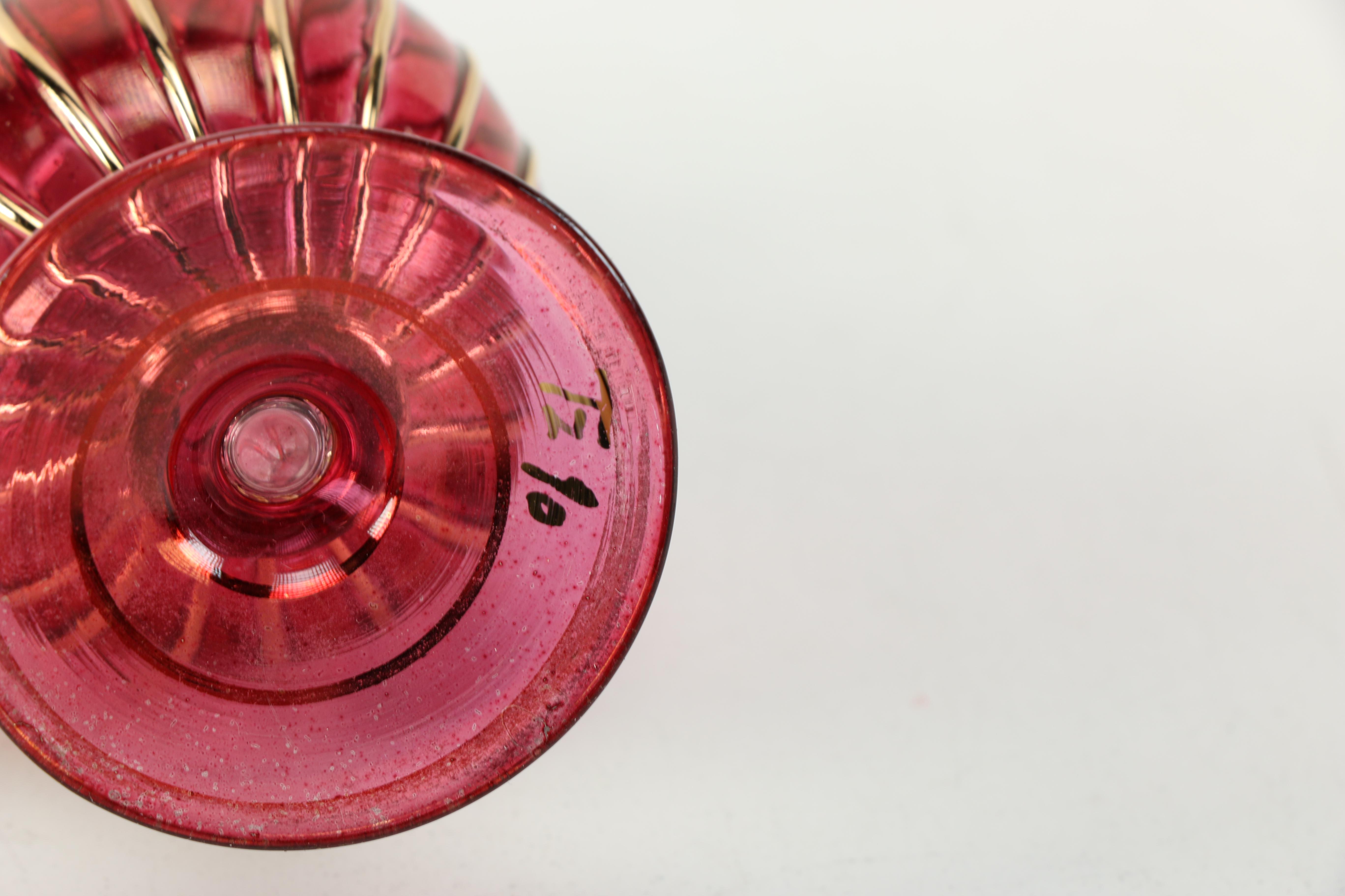 Collection of Blown Glass Perfume Bottles