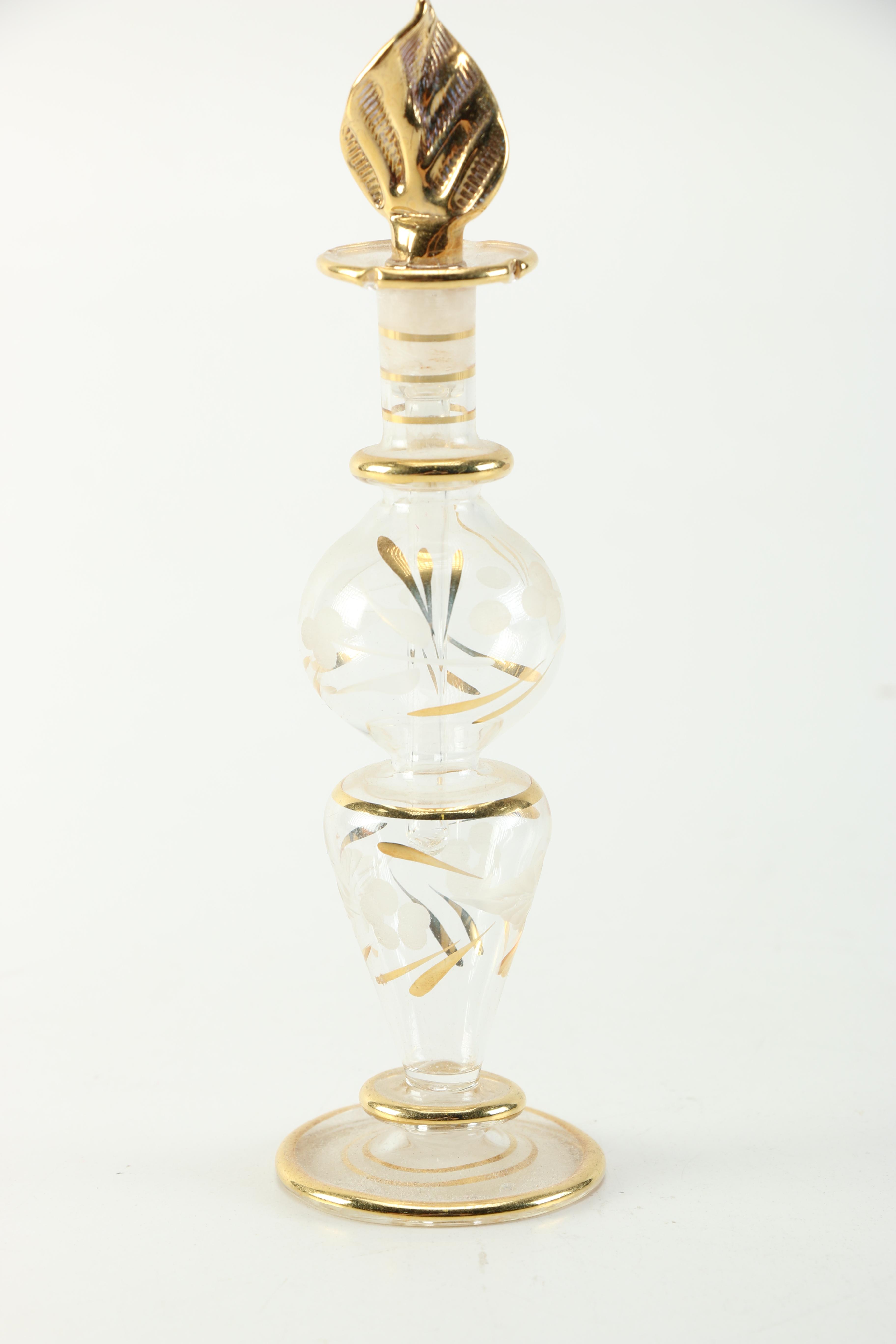 Collection of Blown Glass Perfume Bottles