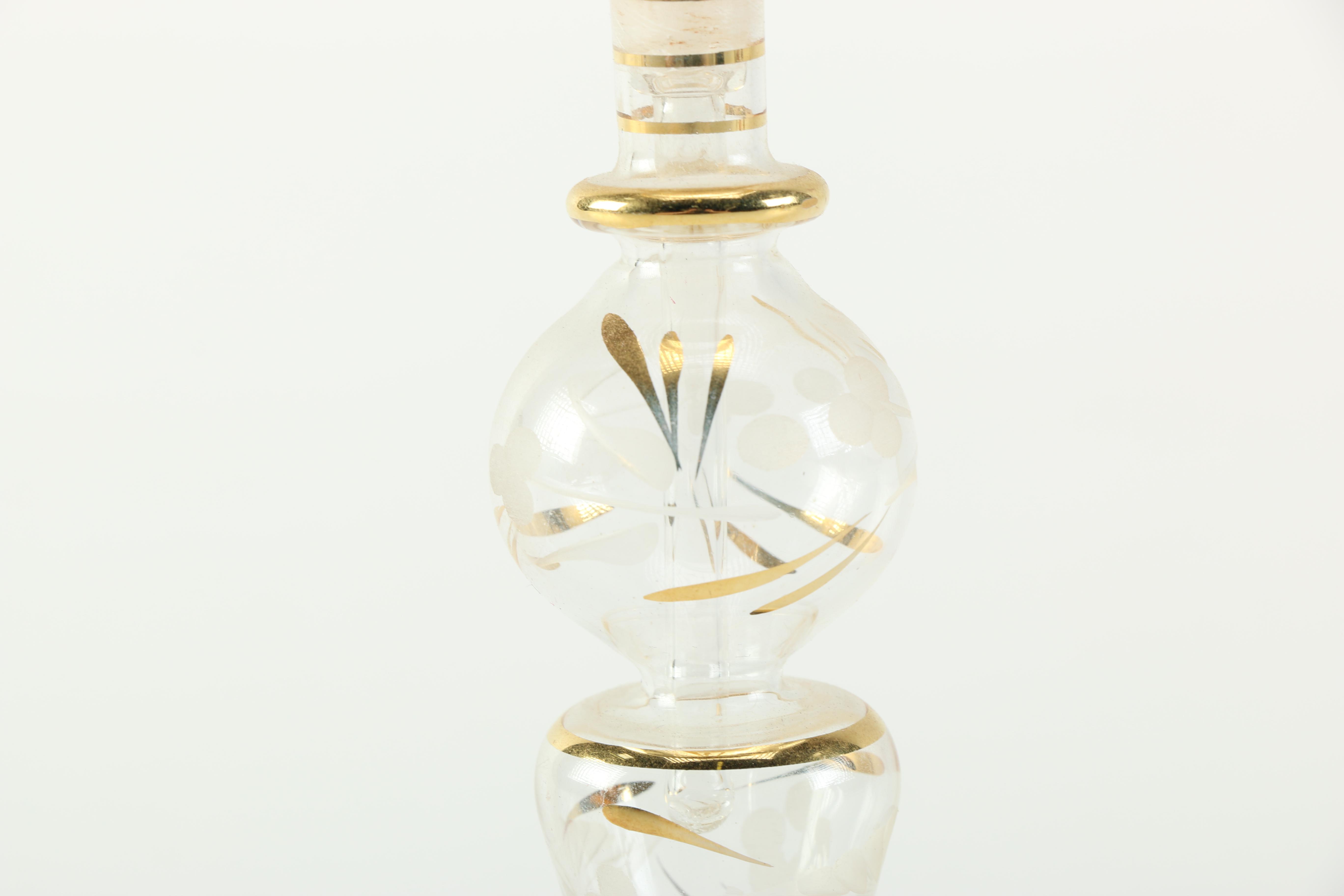 Collection of Blown Glass Perfume Bottles