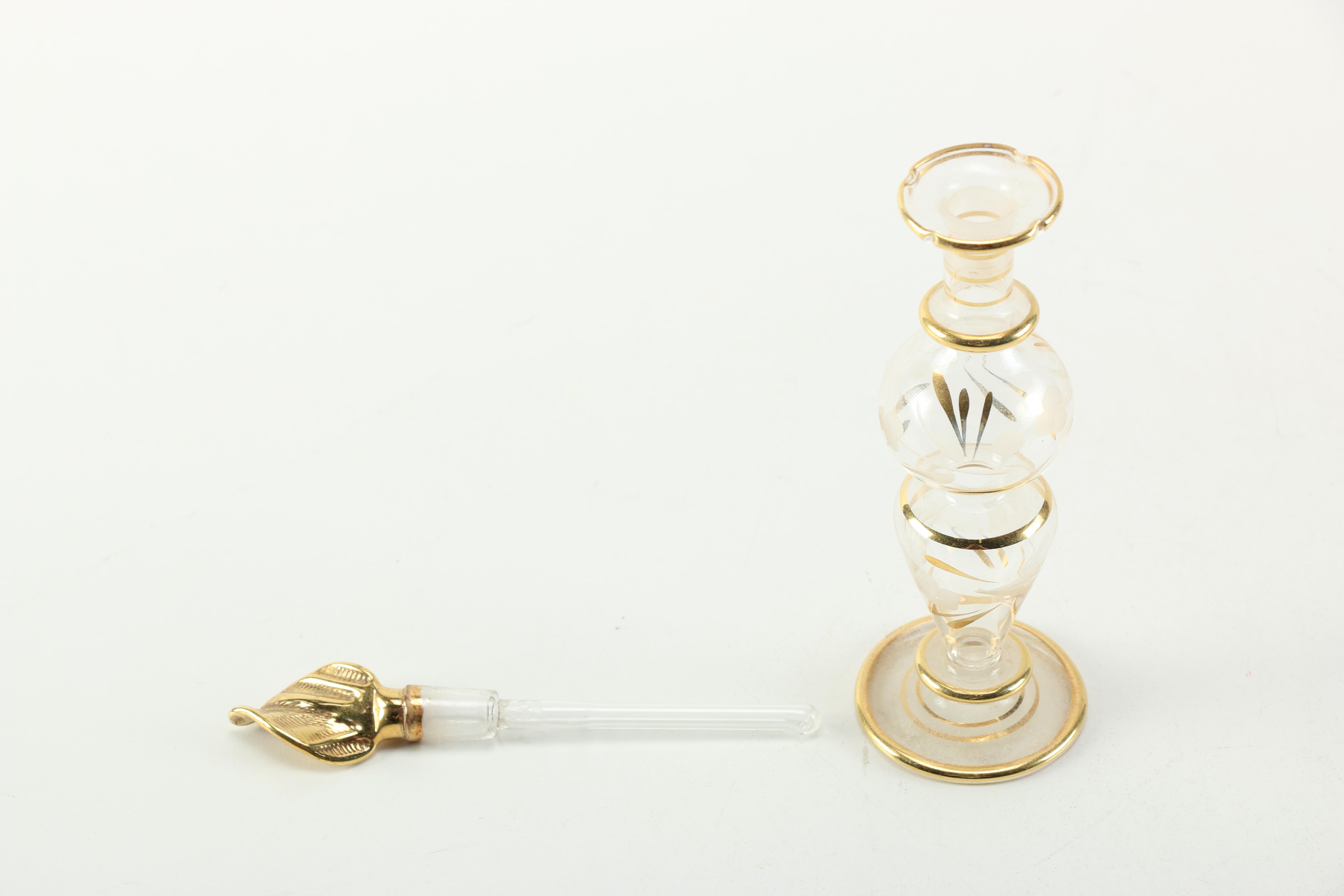 Collection of Blown Glass Perfume Bottles