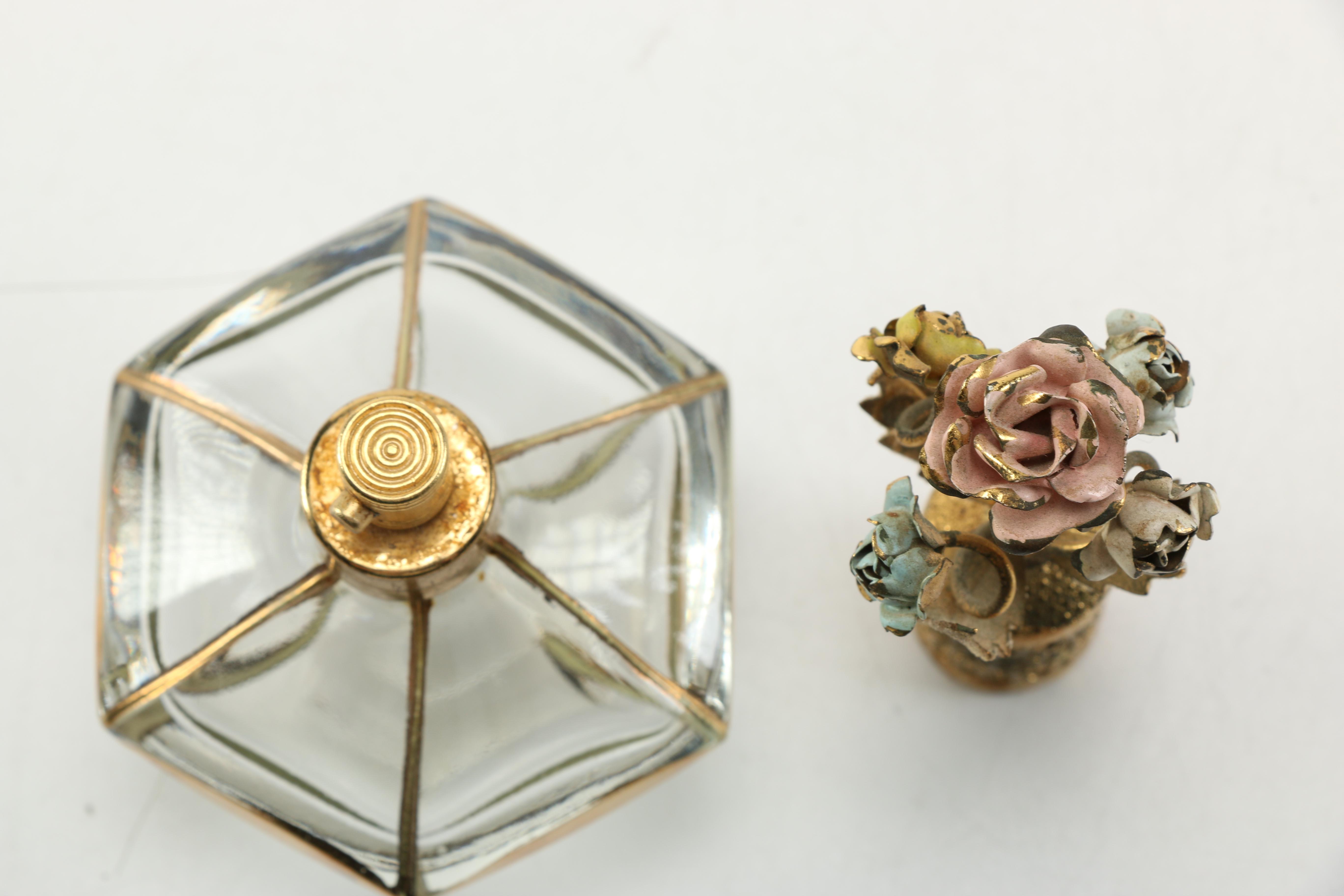 Collection of Blown Glass Perfume Bottles