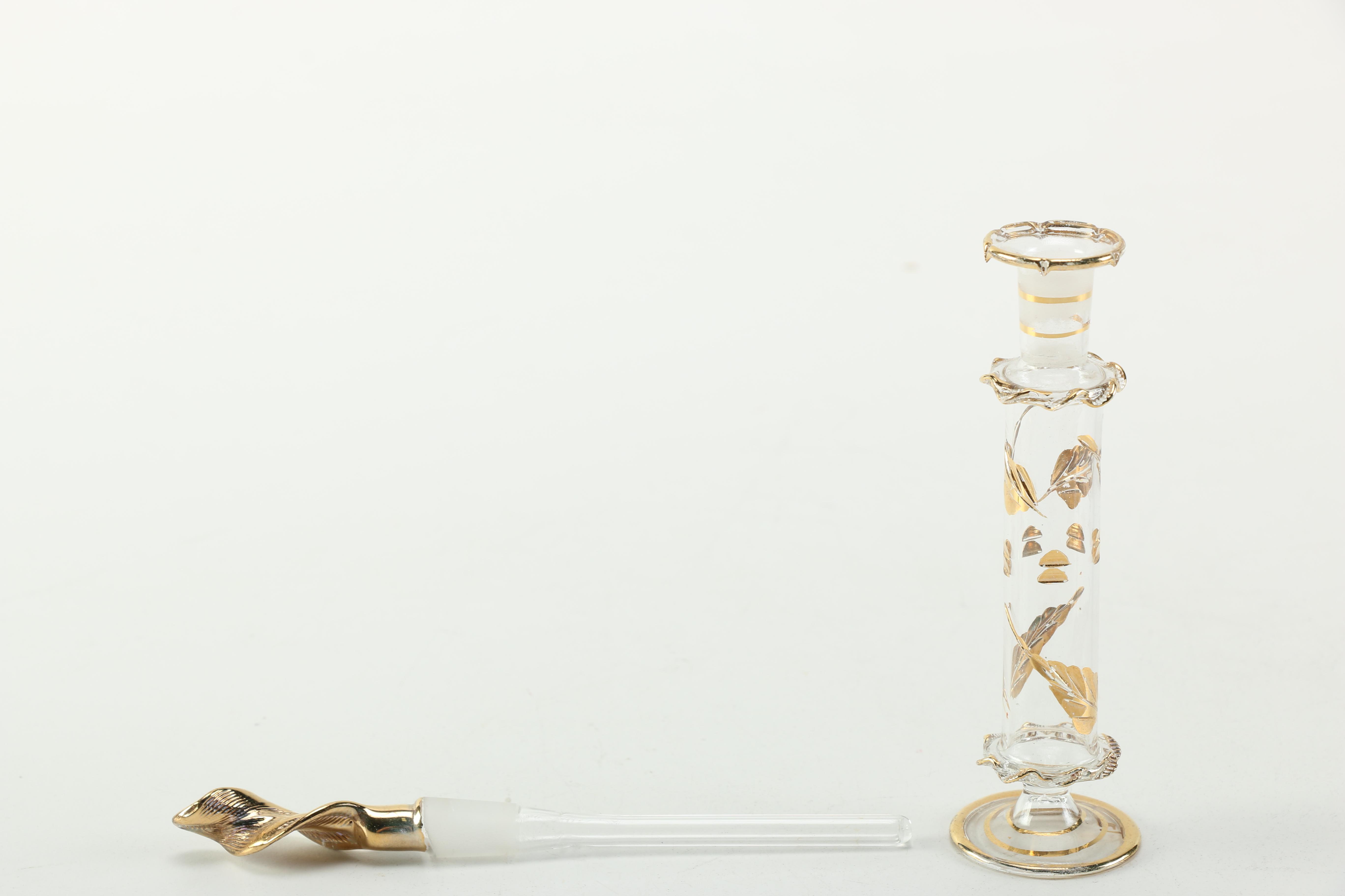 Collection of Blown Glass Perfume Bottles