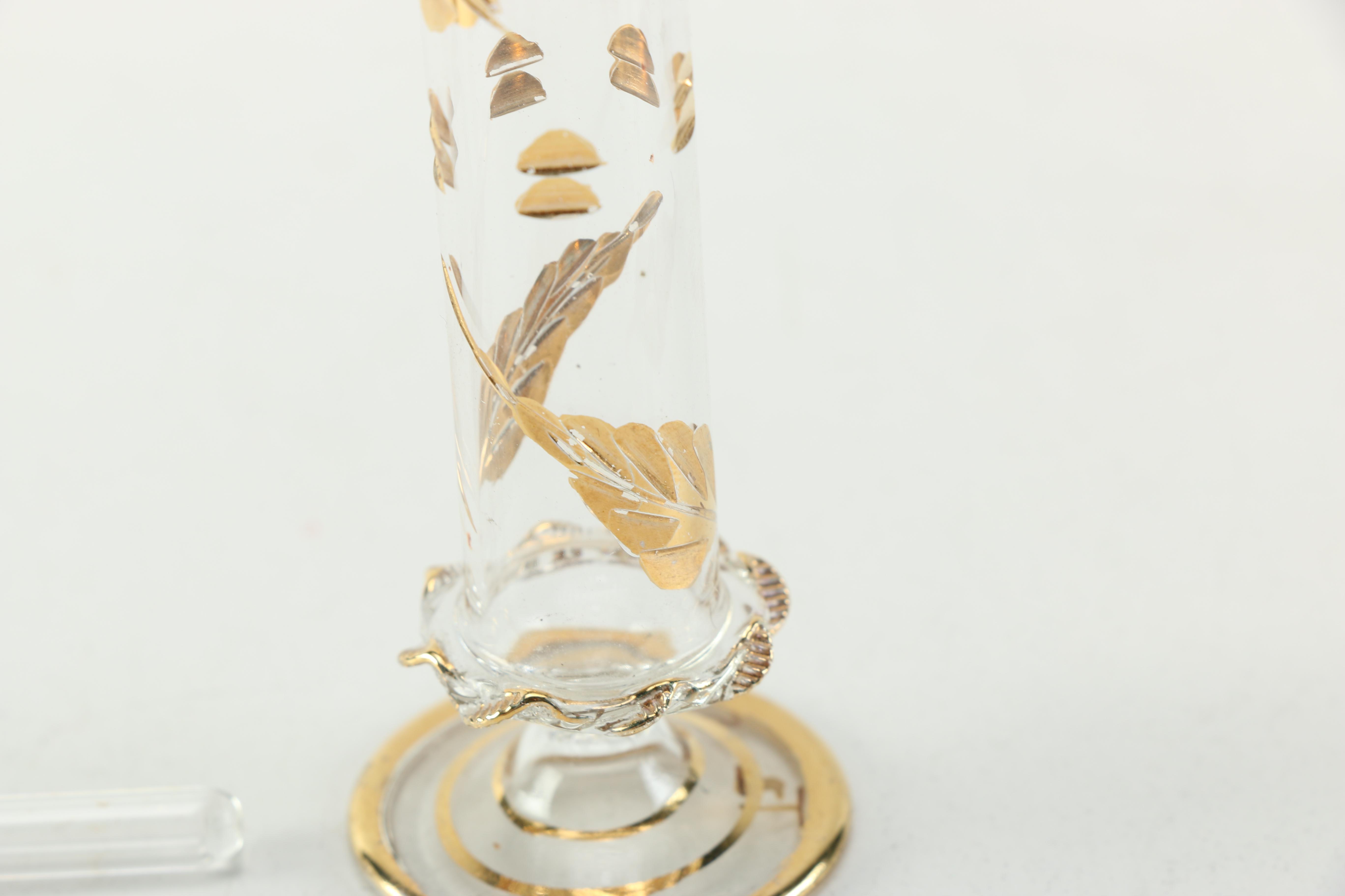 Collection of Blown Glass Perfume Bottles