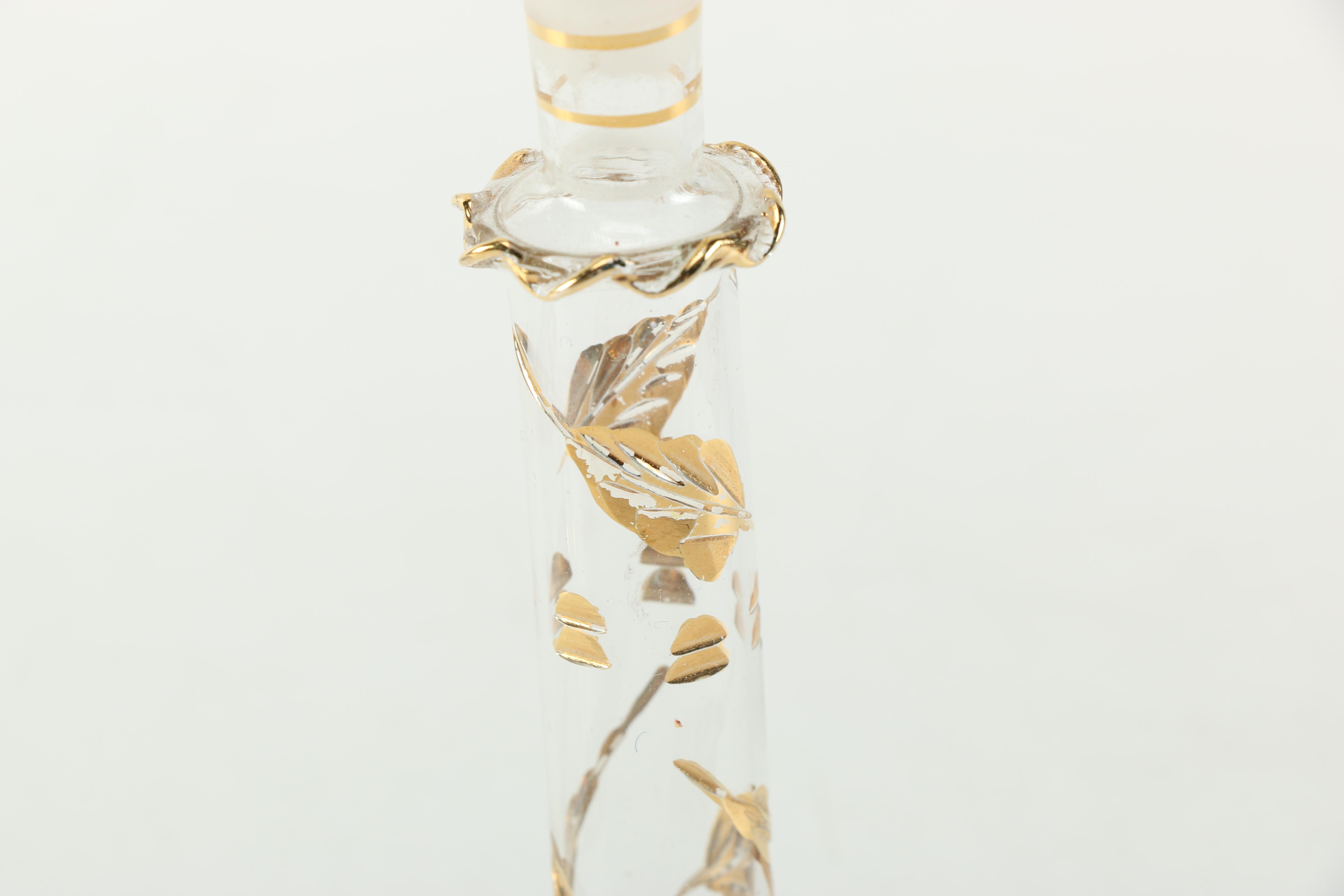 Collection of Blown Glass Perfume Bottles