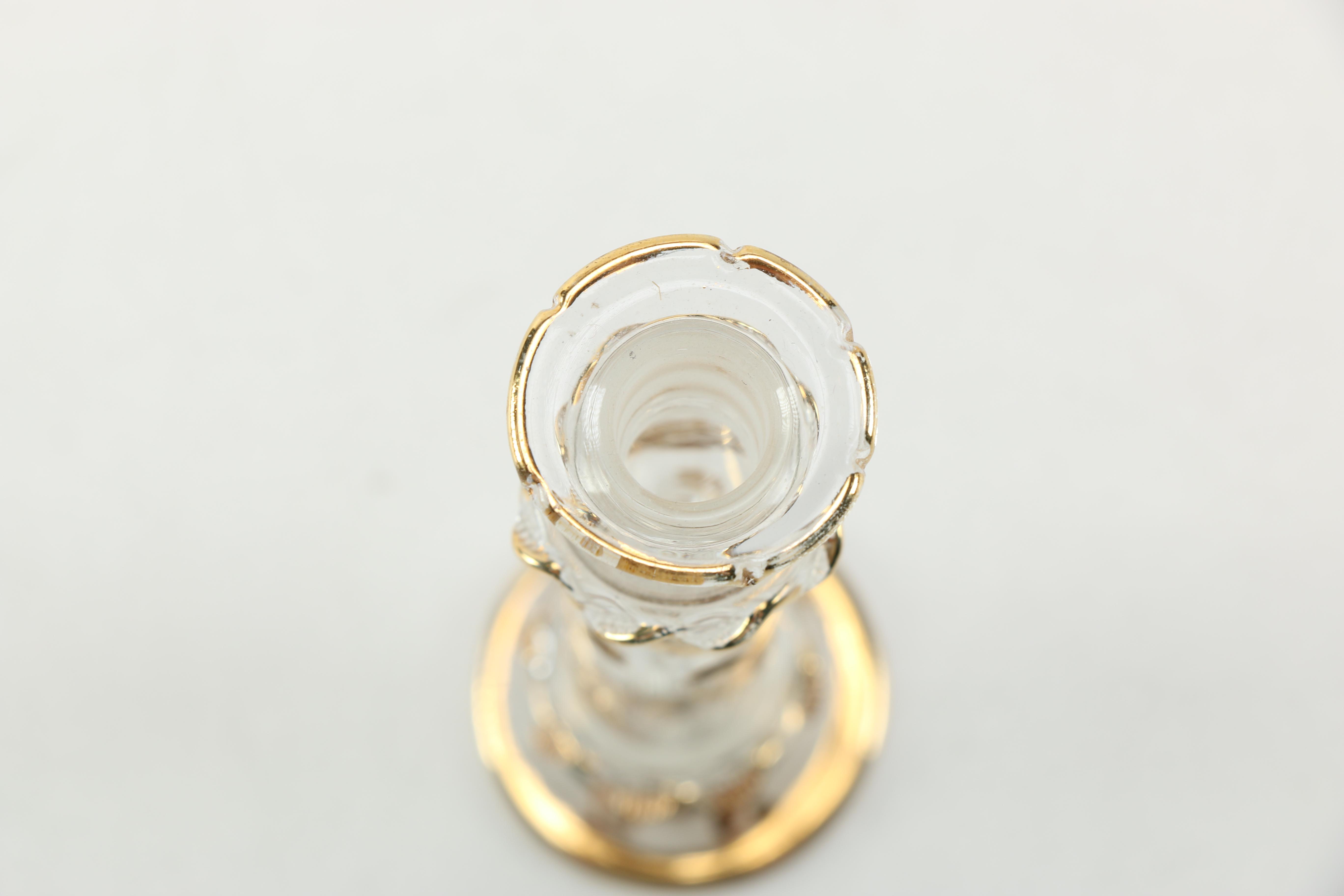 Collection of Blown Glass Perfume Bottles