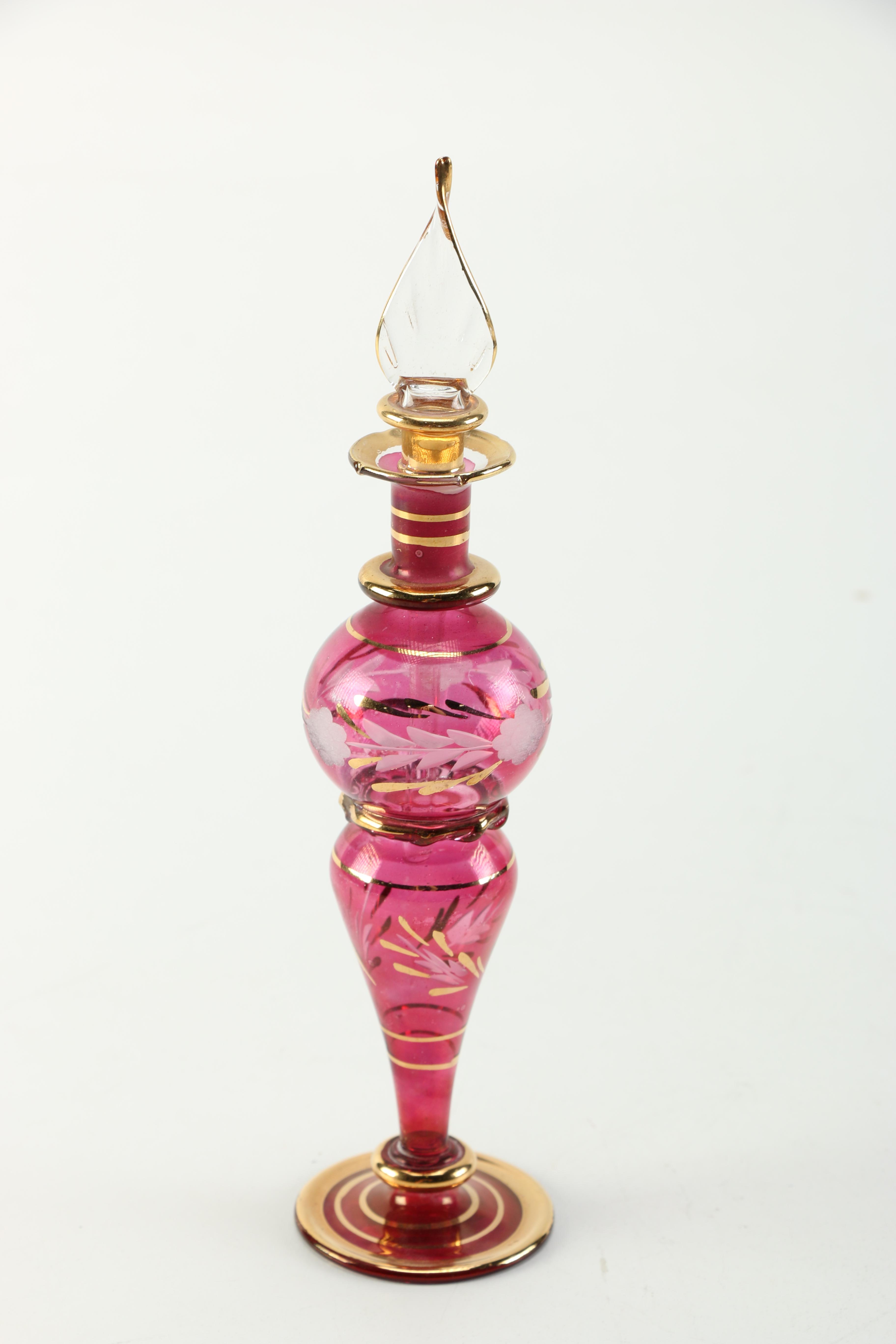 Collection of Blown Glass Perfume Bottles