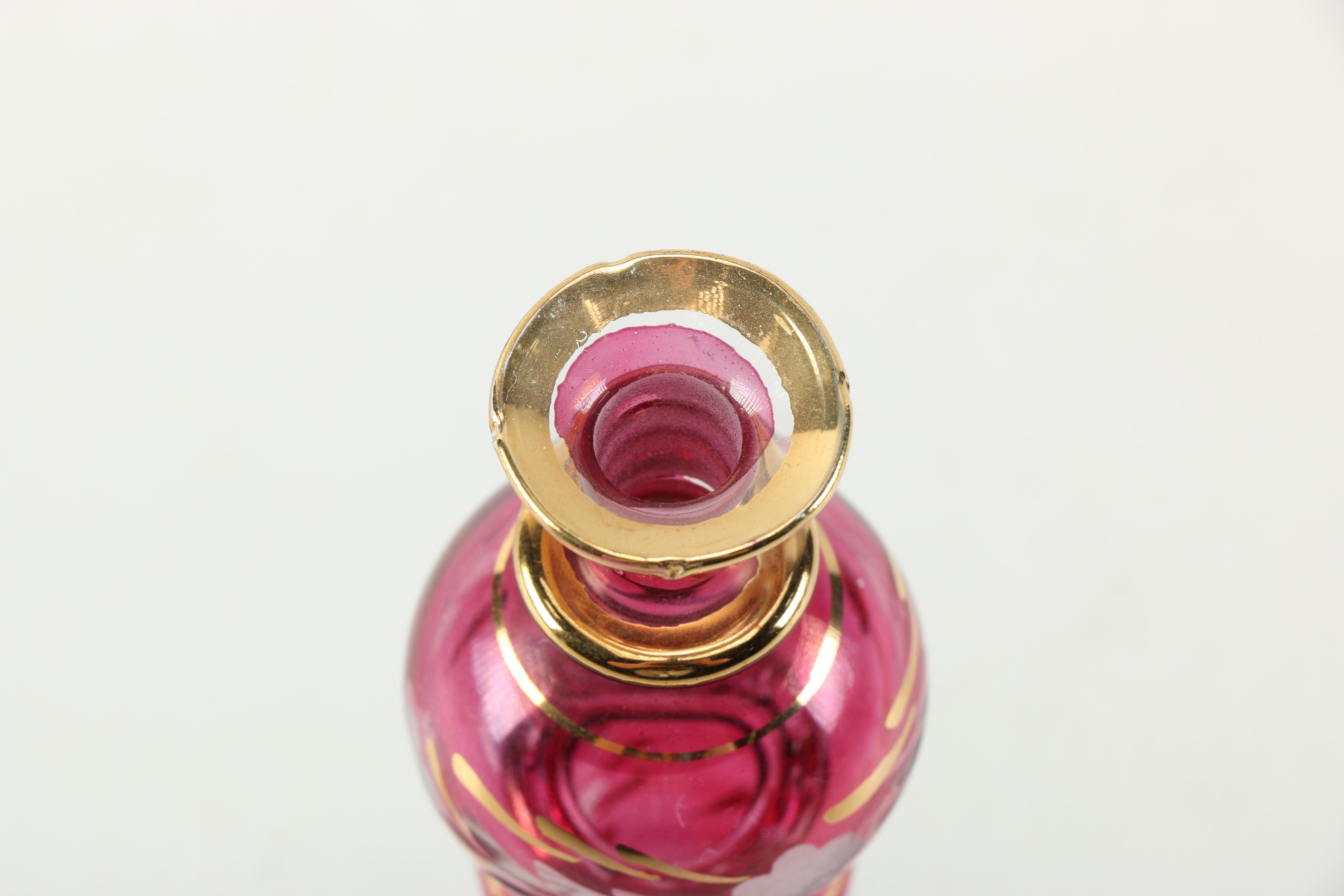 Collection of Blown Glass Perfume Bottles