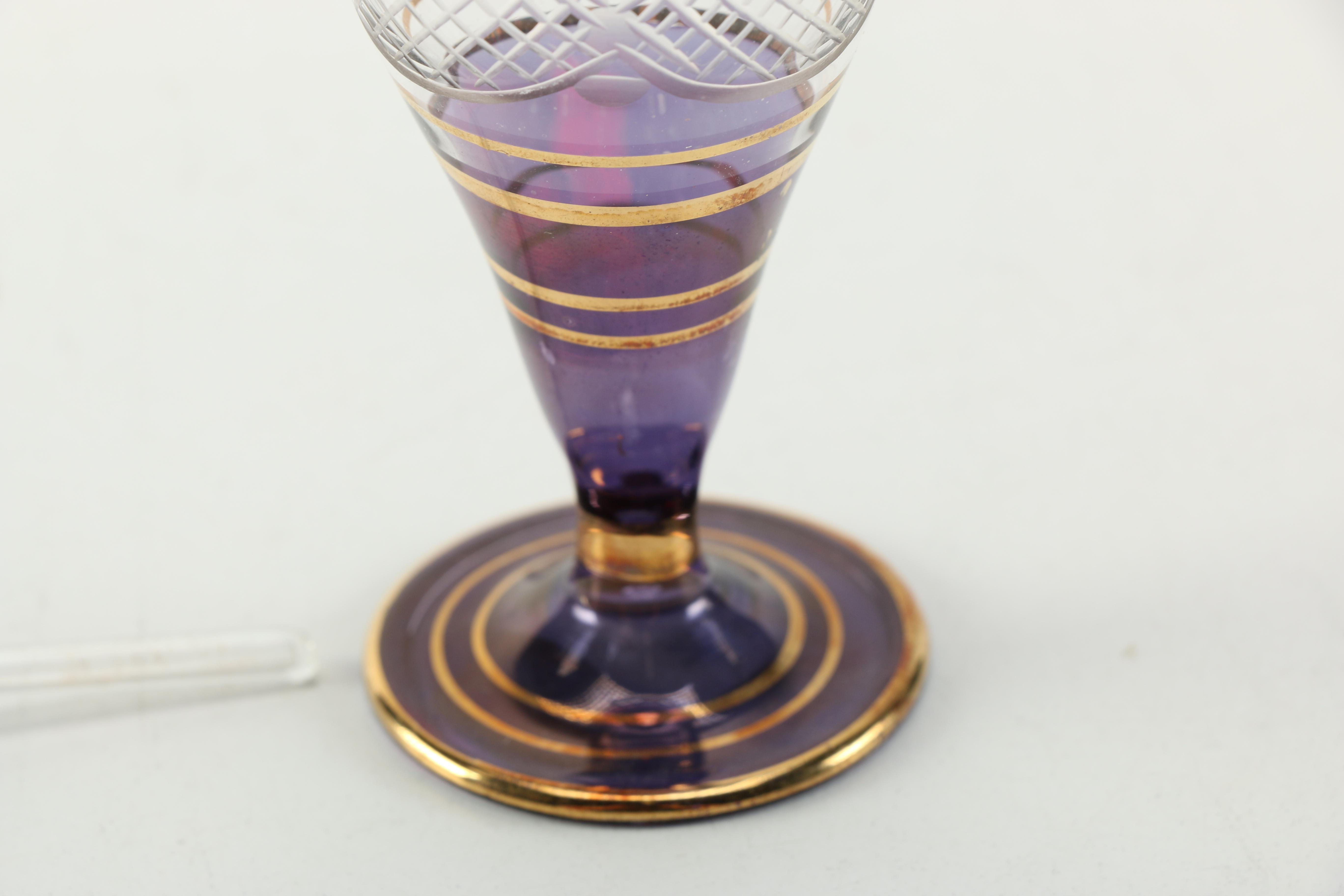 Collection of Blown Glass Perfume Bottles