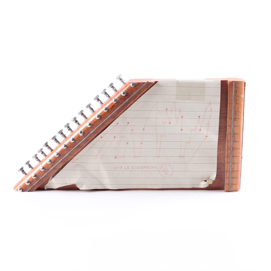 Arpa Magica Lap Harp with Music Chart