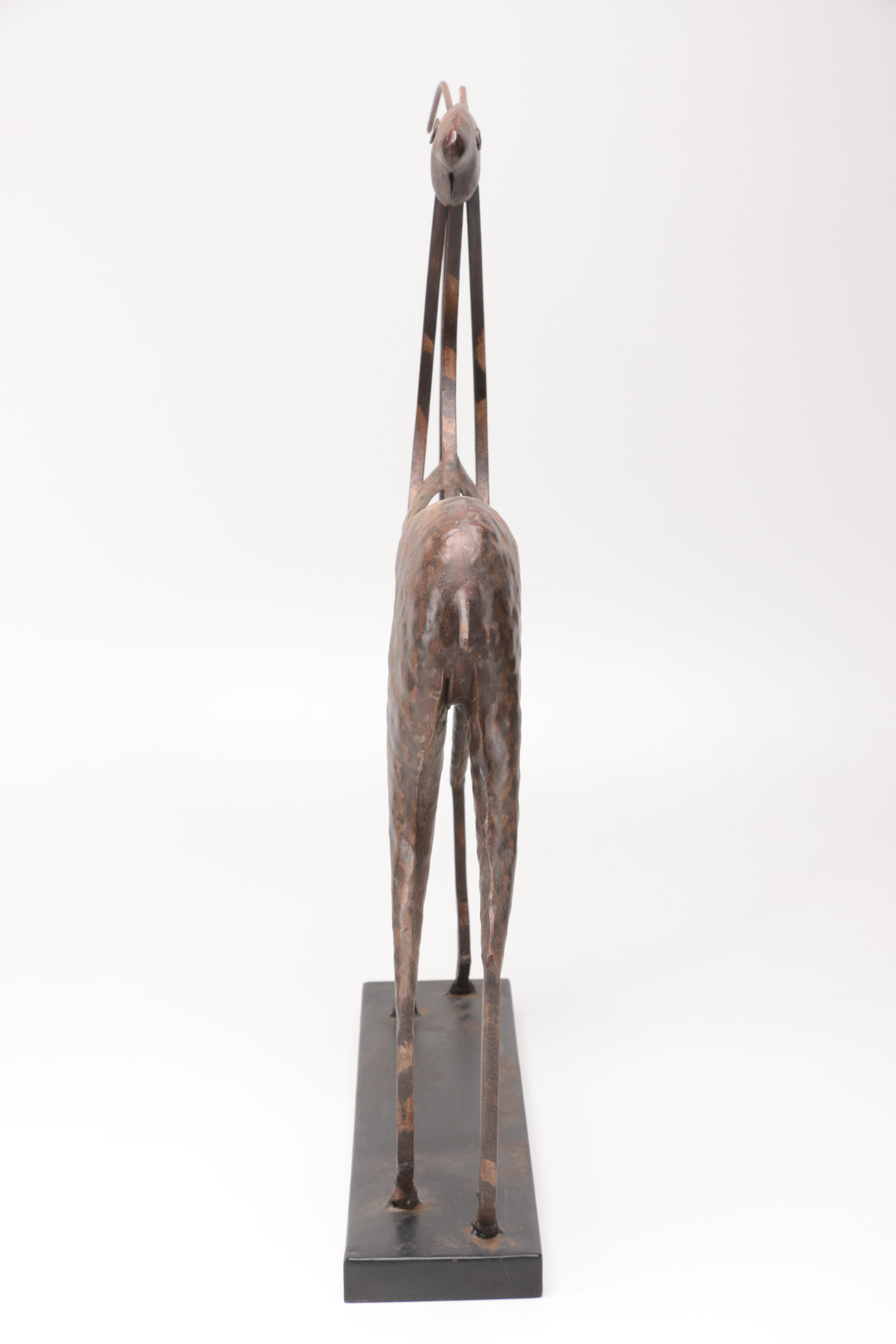 Austin Productions "Standing Antelope II" Metal Sculpture