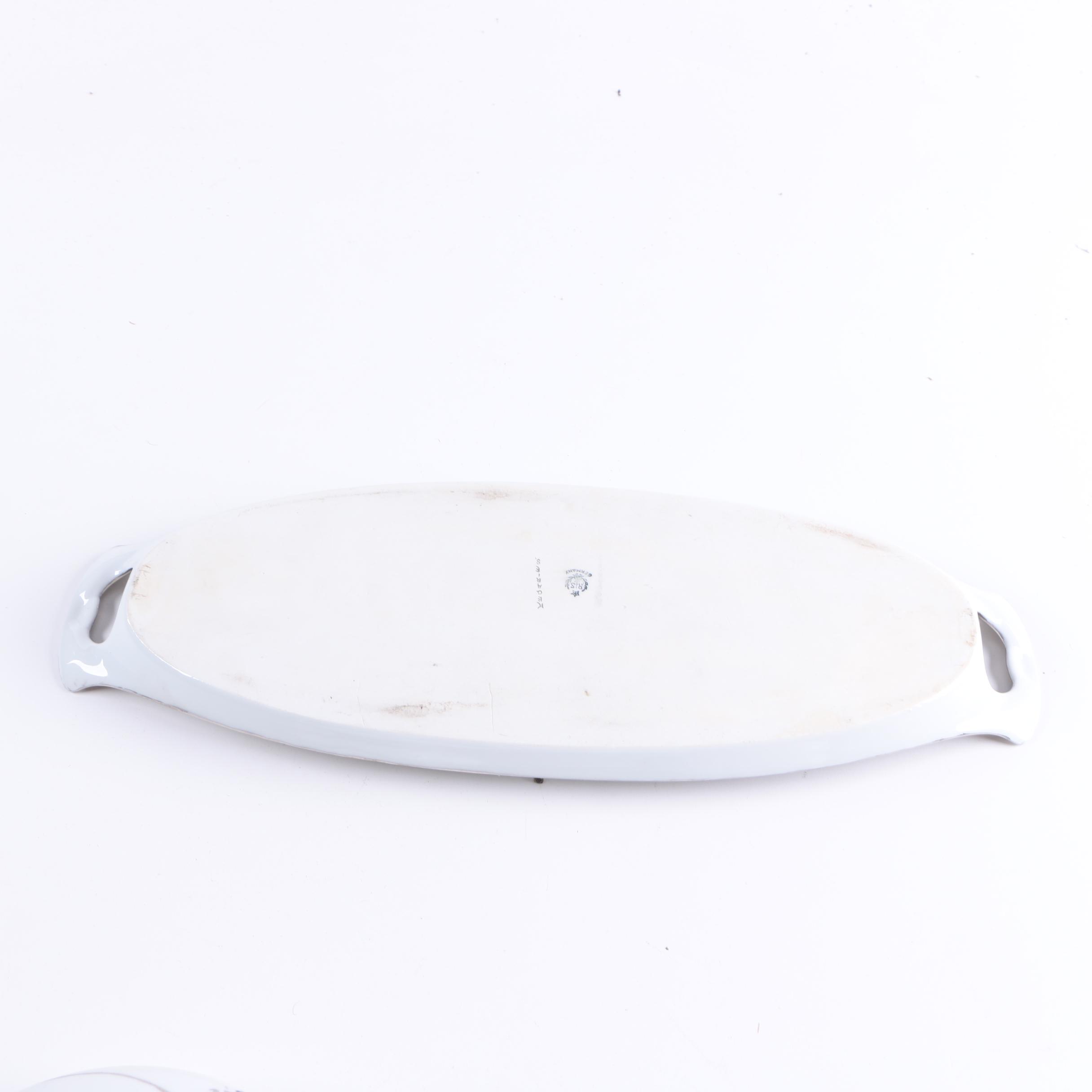 Jaeger Bavaria Silver Accented Porcelain Tea Service