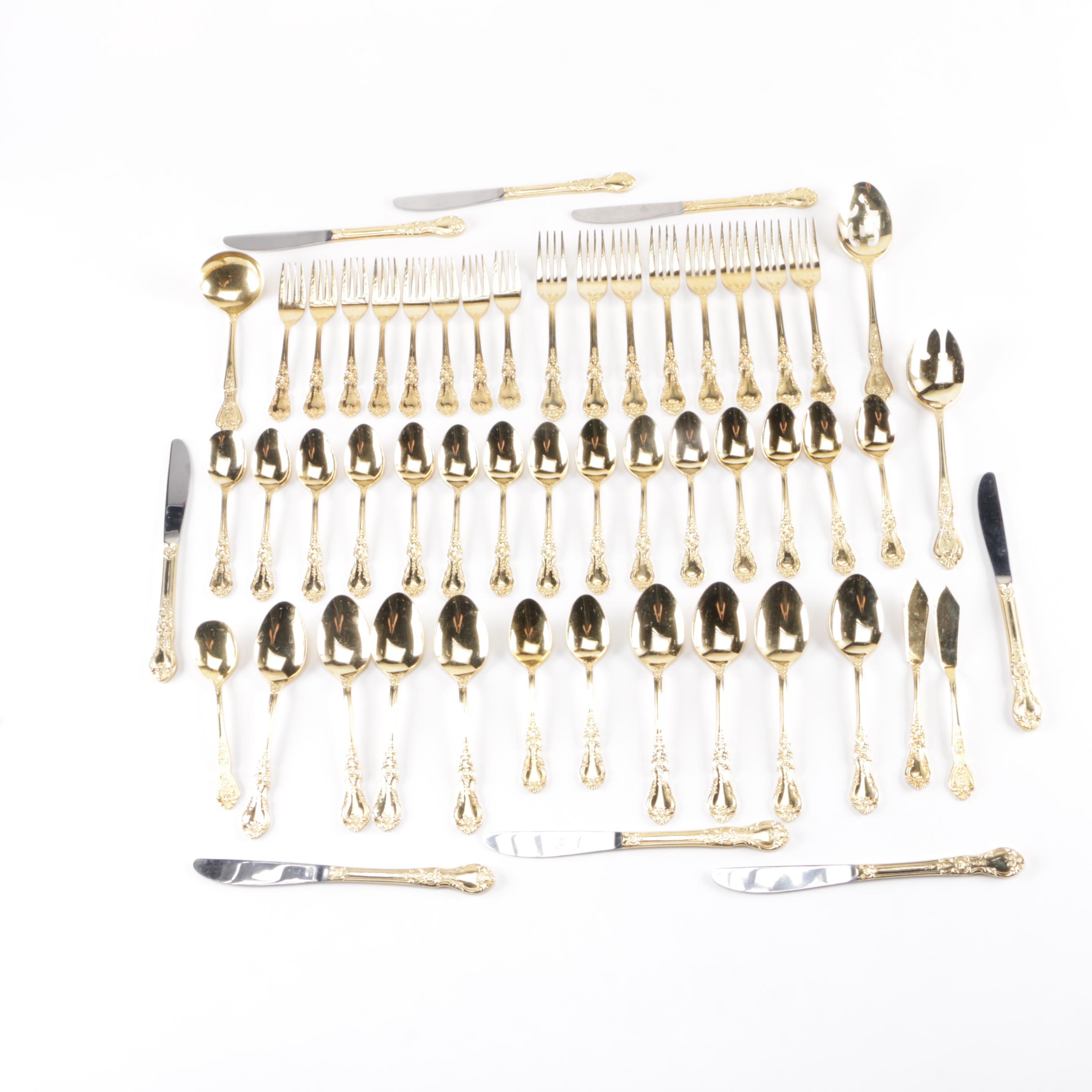 Home Concepts Gold Tone Stainless Steel Flatware Set