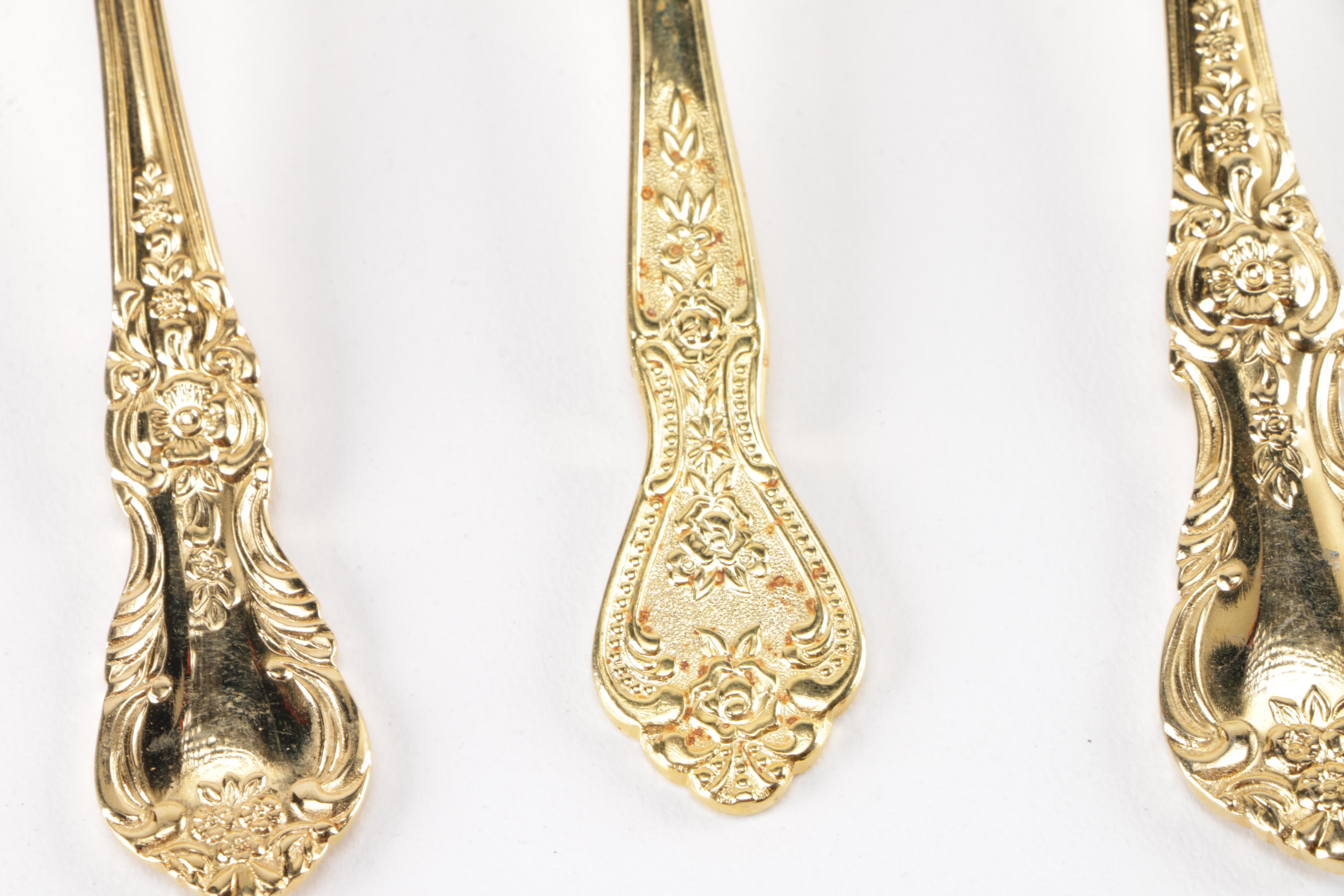 Home Concepts Gold Tone Stainless Steel Flatware Set