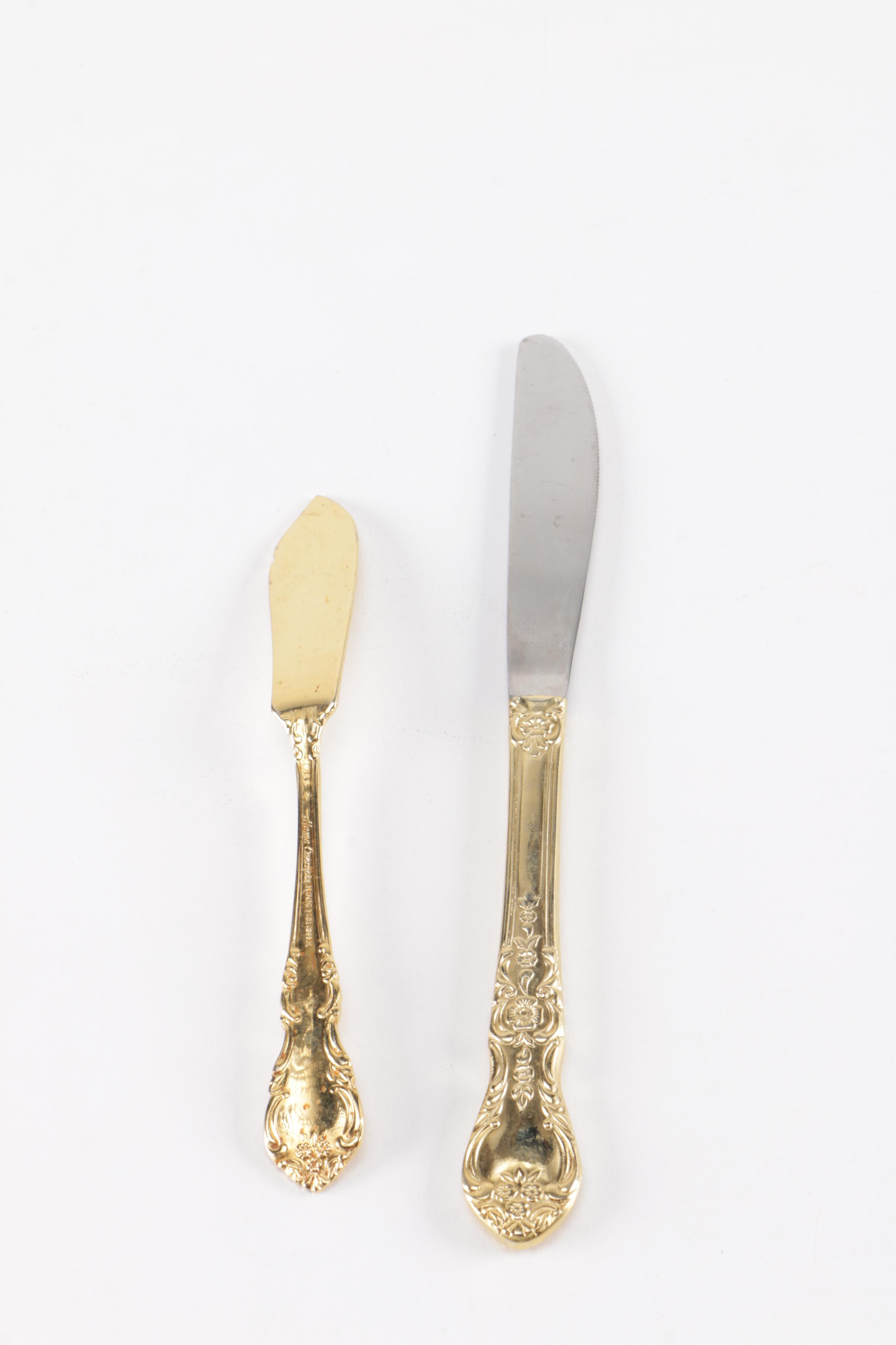 Home Concepts Gold Tone Stainless Steel Flatware Set