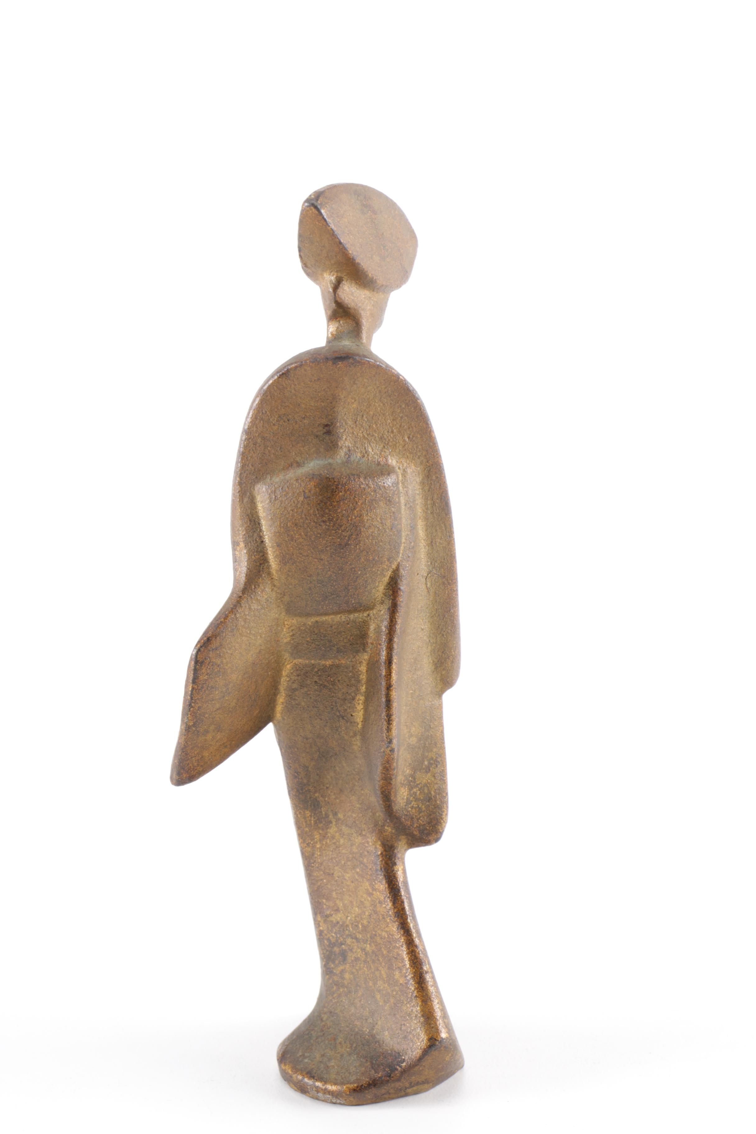 Two Iron Japanese Style Women Figurines