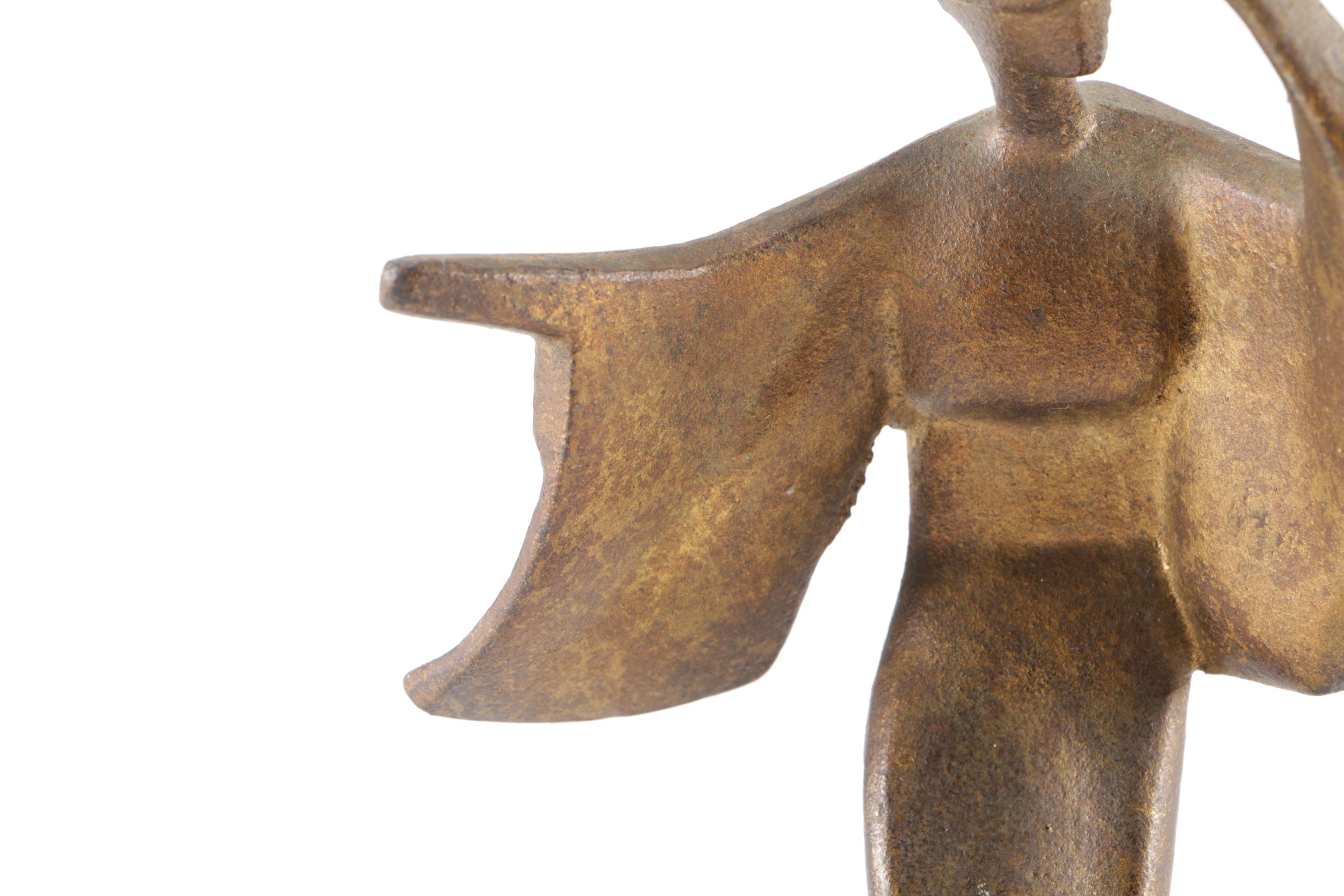 Two Iron Japanese Style Women Figurines