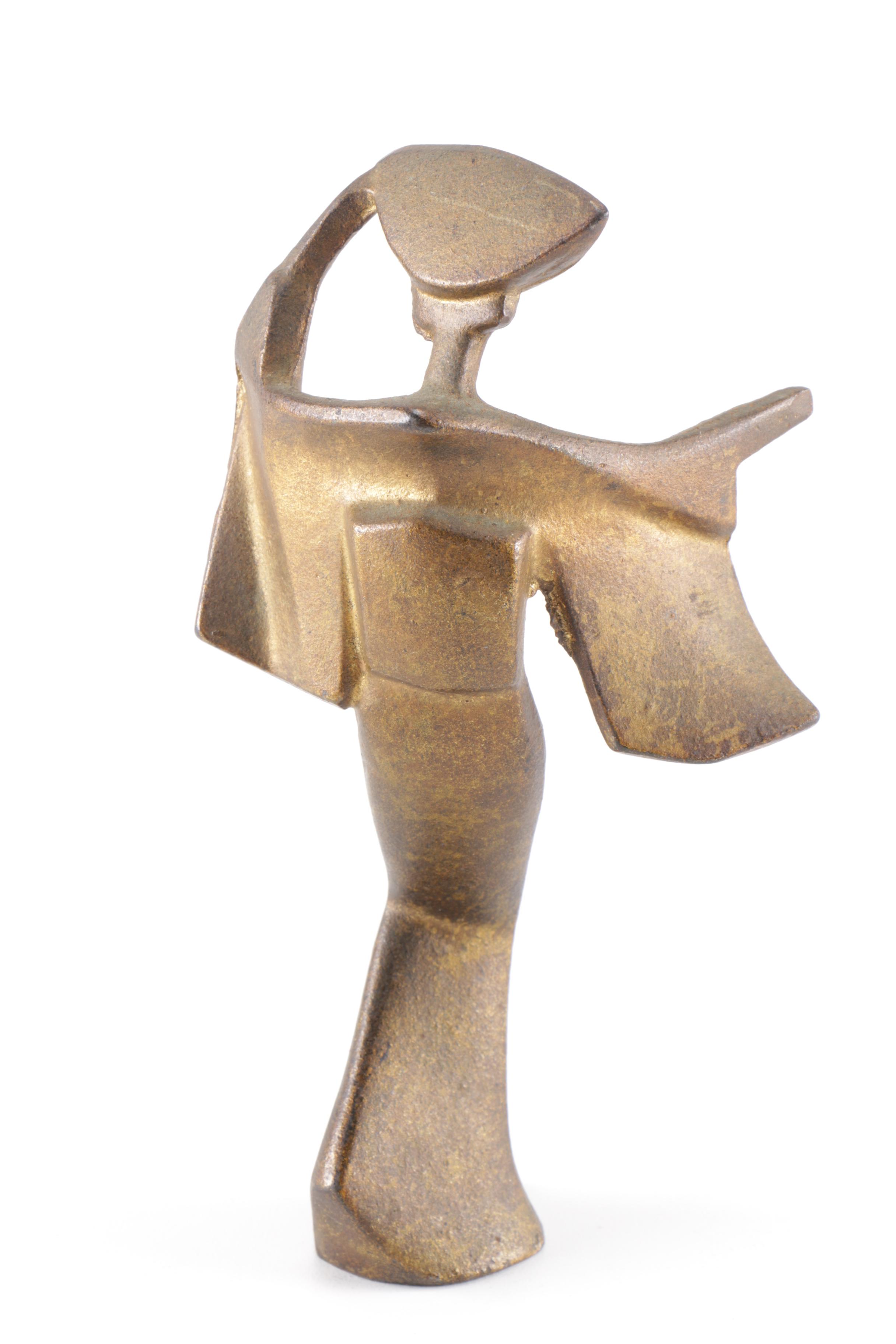 Two Iron Japanese Style Women Figurines