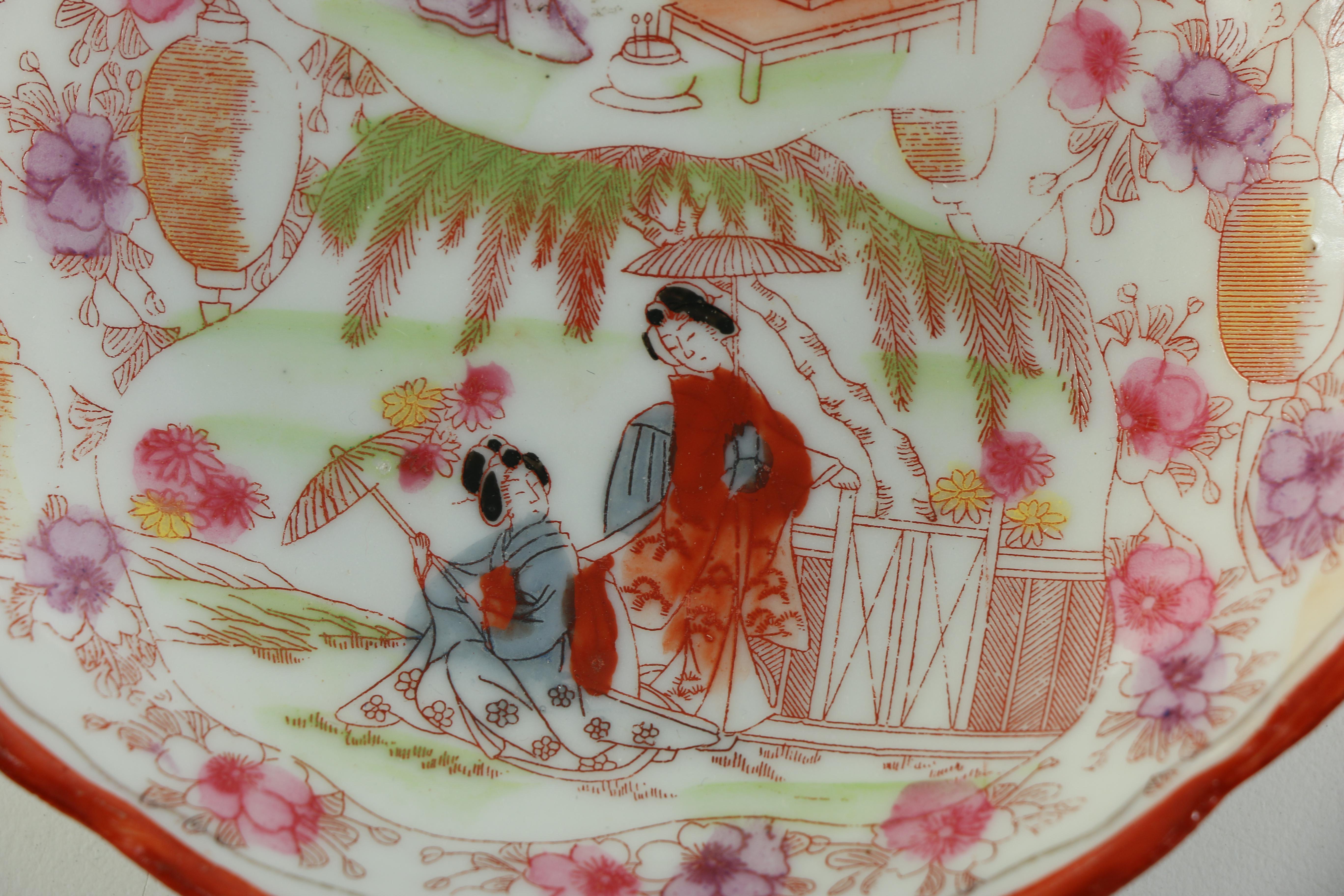 Collection of Hand Painted Japanese Porcelain Tableware