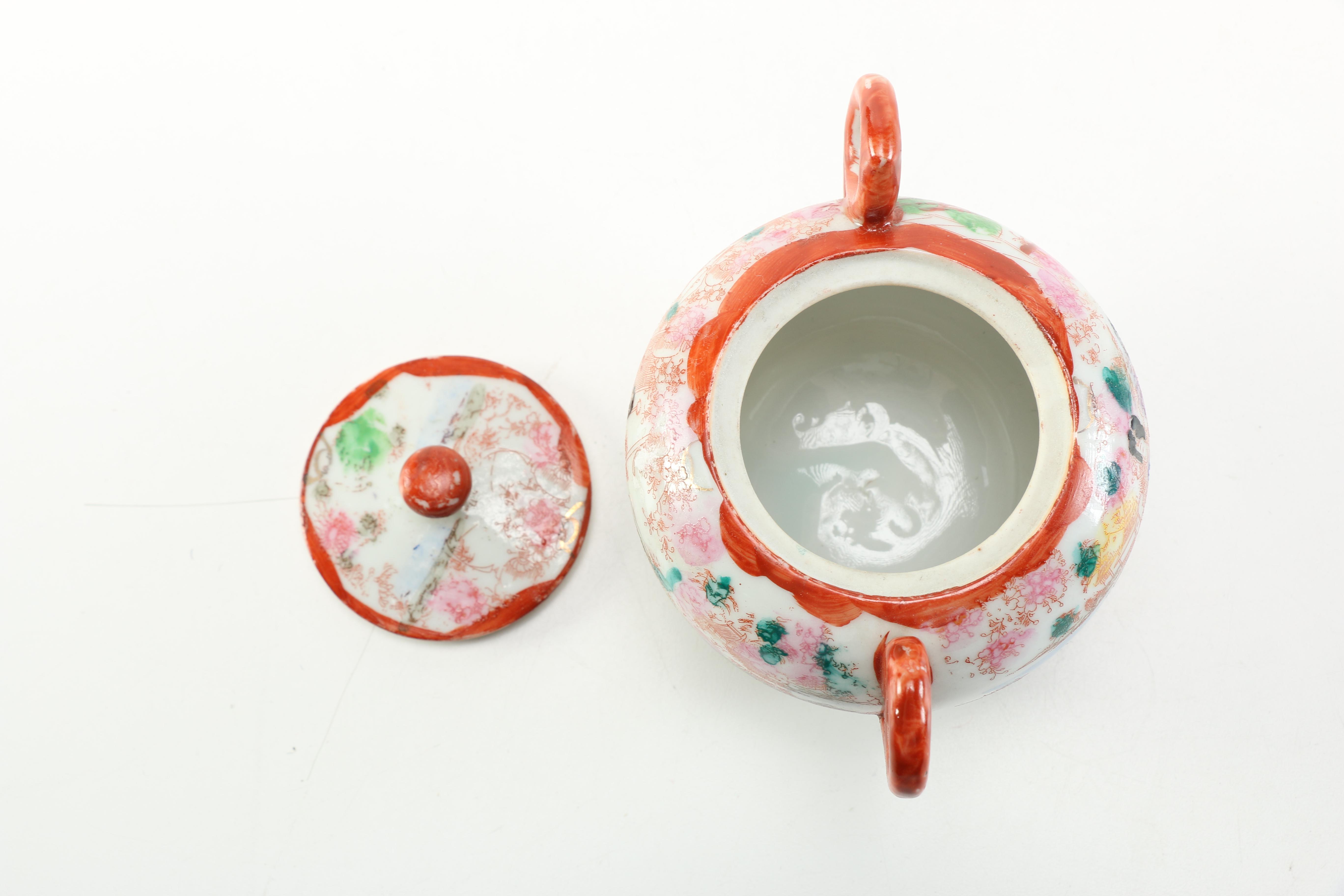 Collection of Hand Painted Japanese Porcelain Tableware