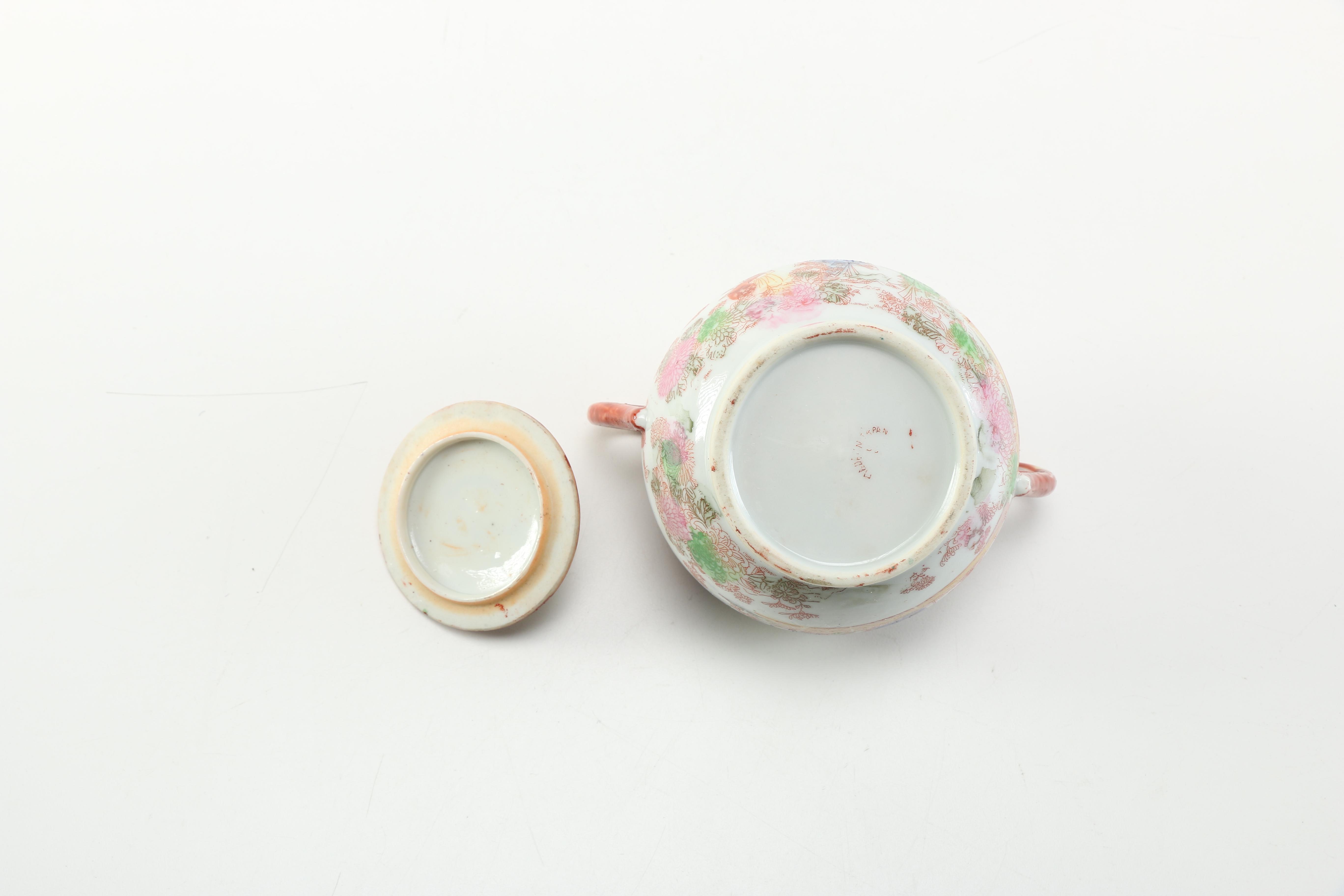 Collection of Hand Painted Japanese Porcelain Tableware