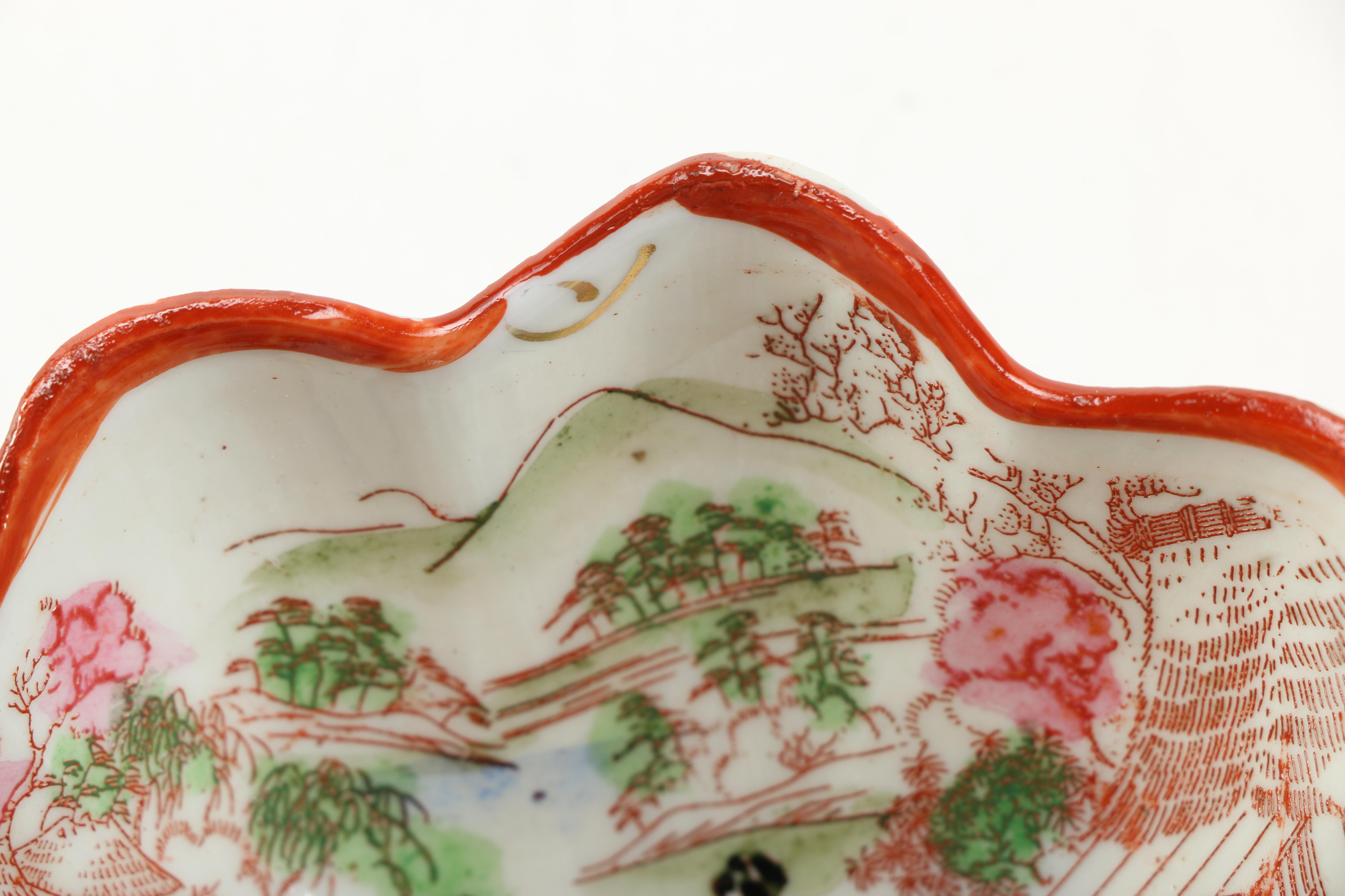 Collection of Hand Painted Japanese Porcelain Tableware