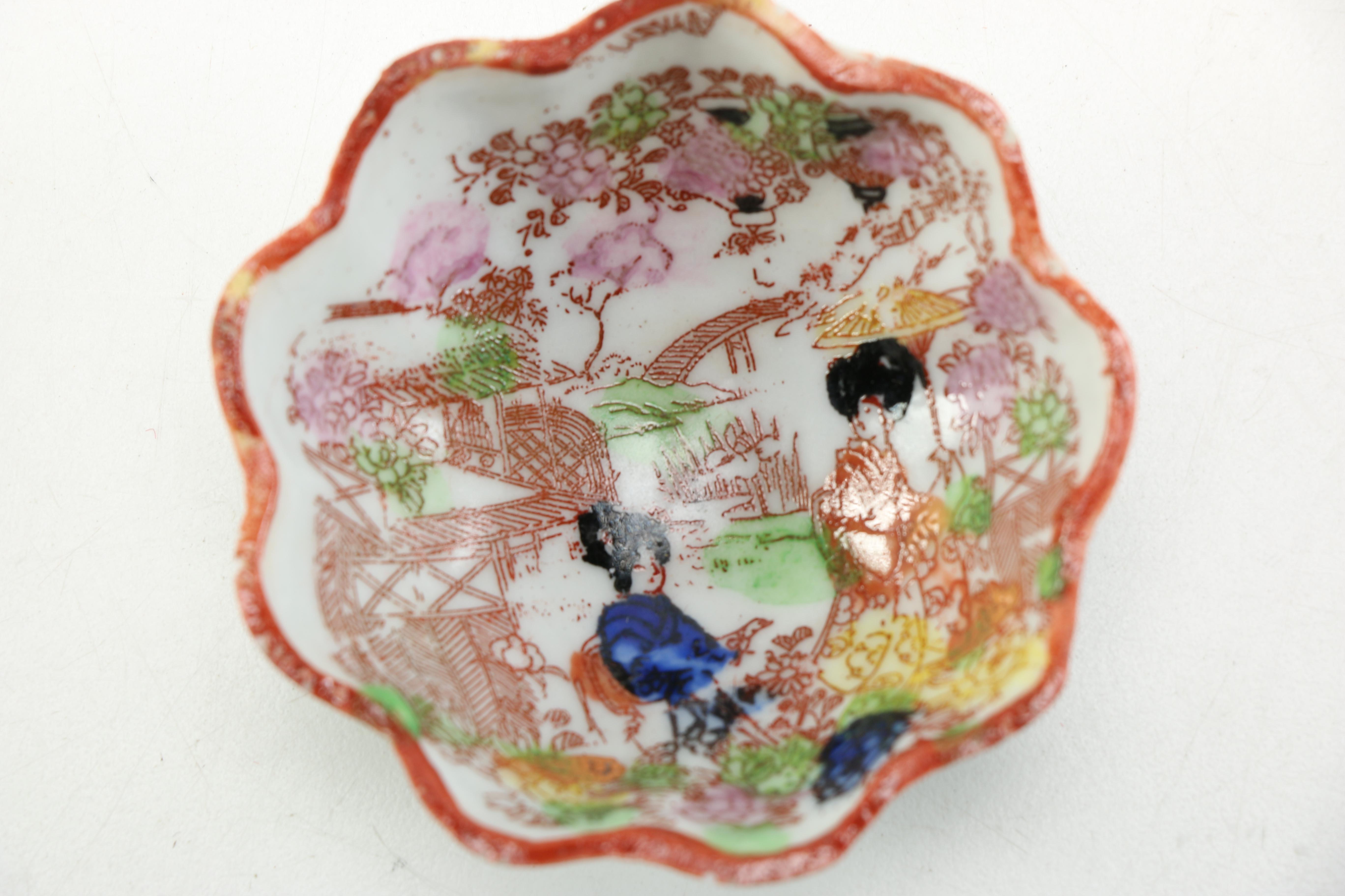 Collection of Hand Painted Japanese Porcelain Tableware