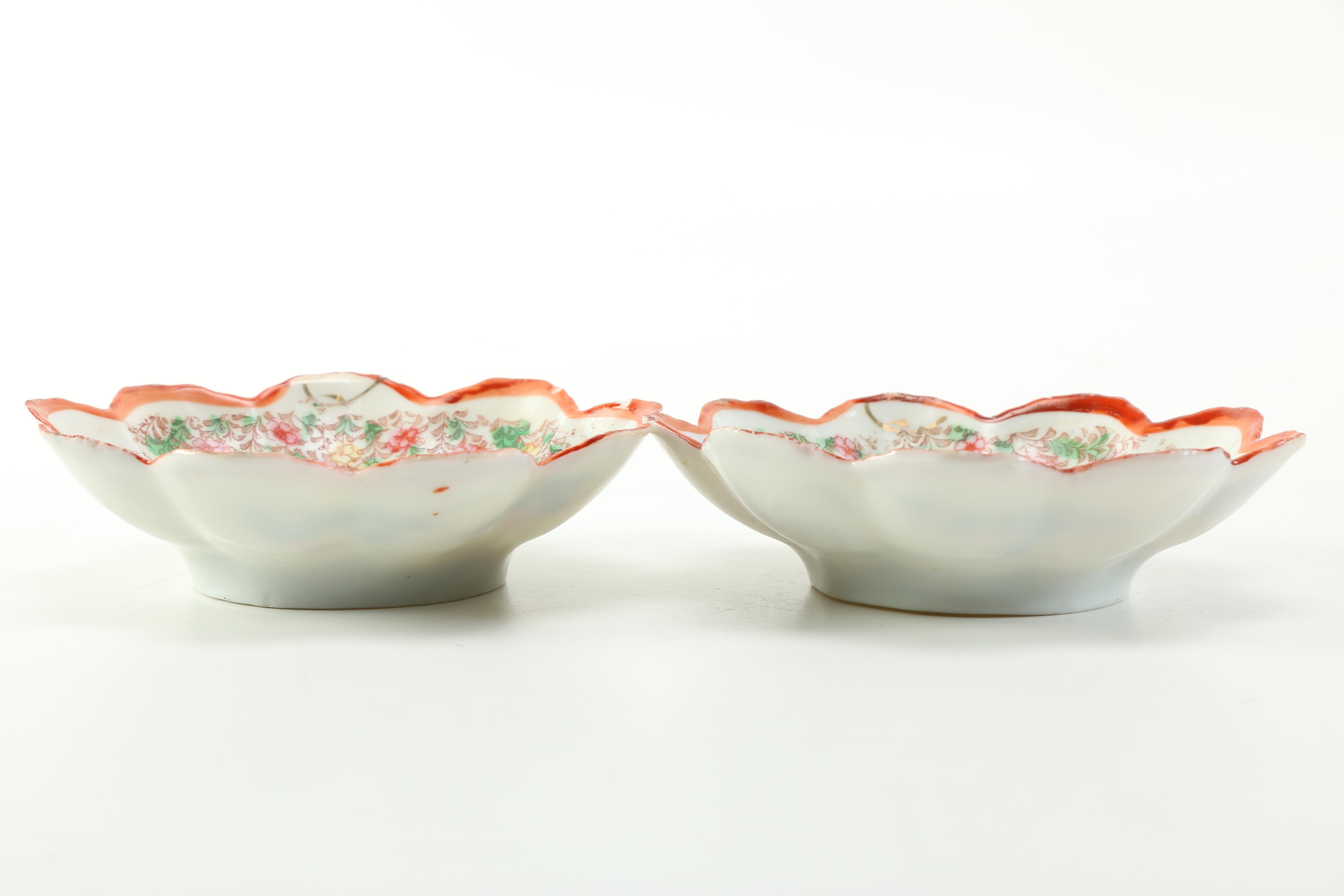 Collection of Hand Painted Japanese Porcelain Tableware