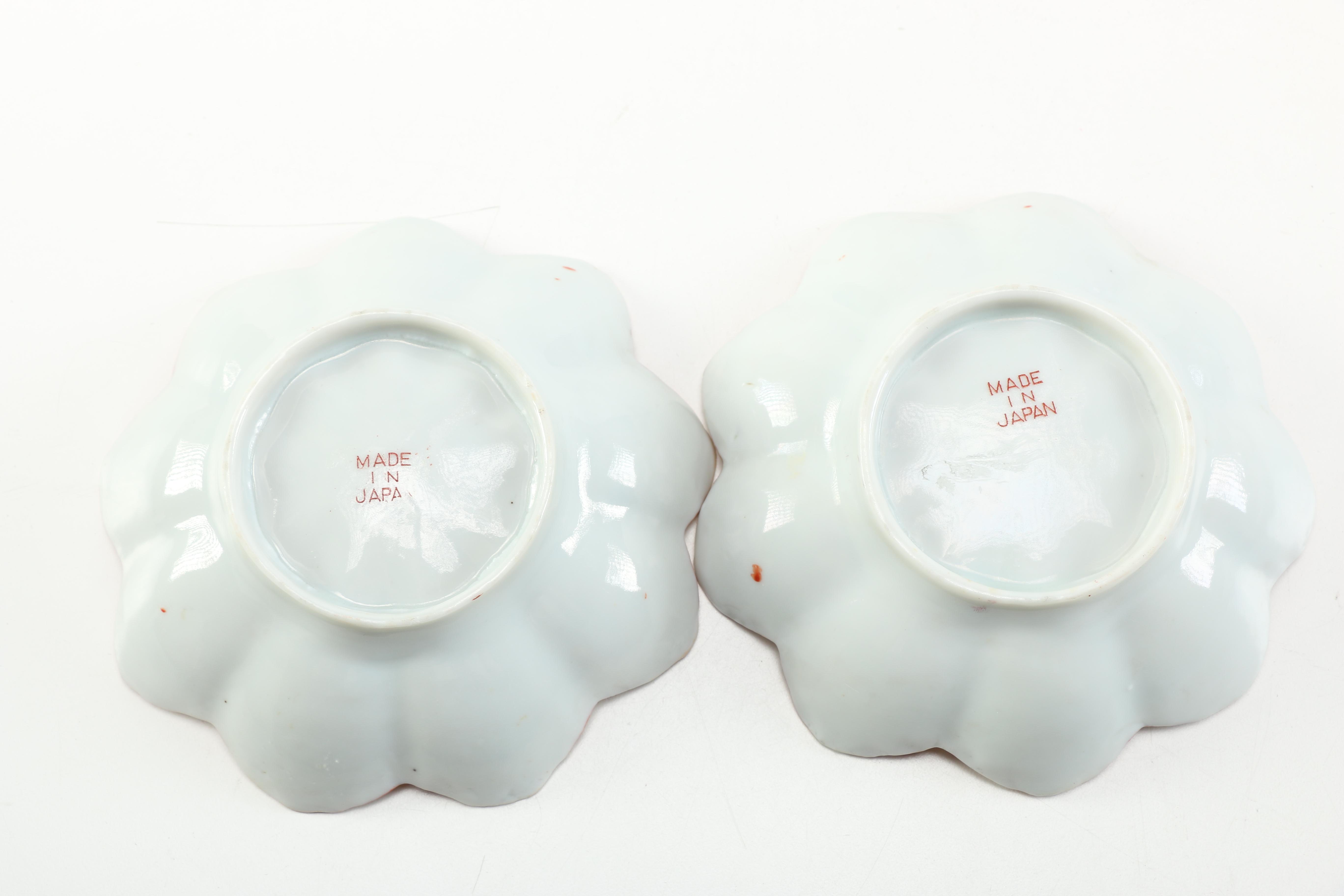 Collection of Hand Painted Japanese Porcelain Tableware