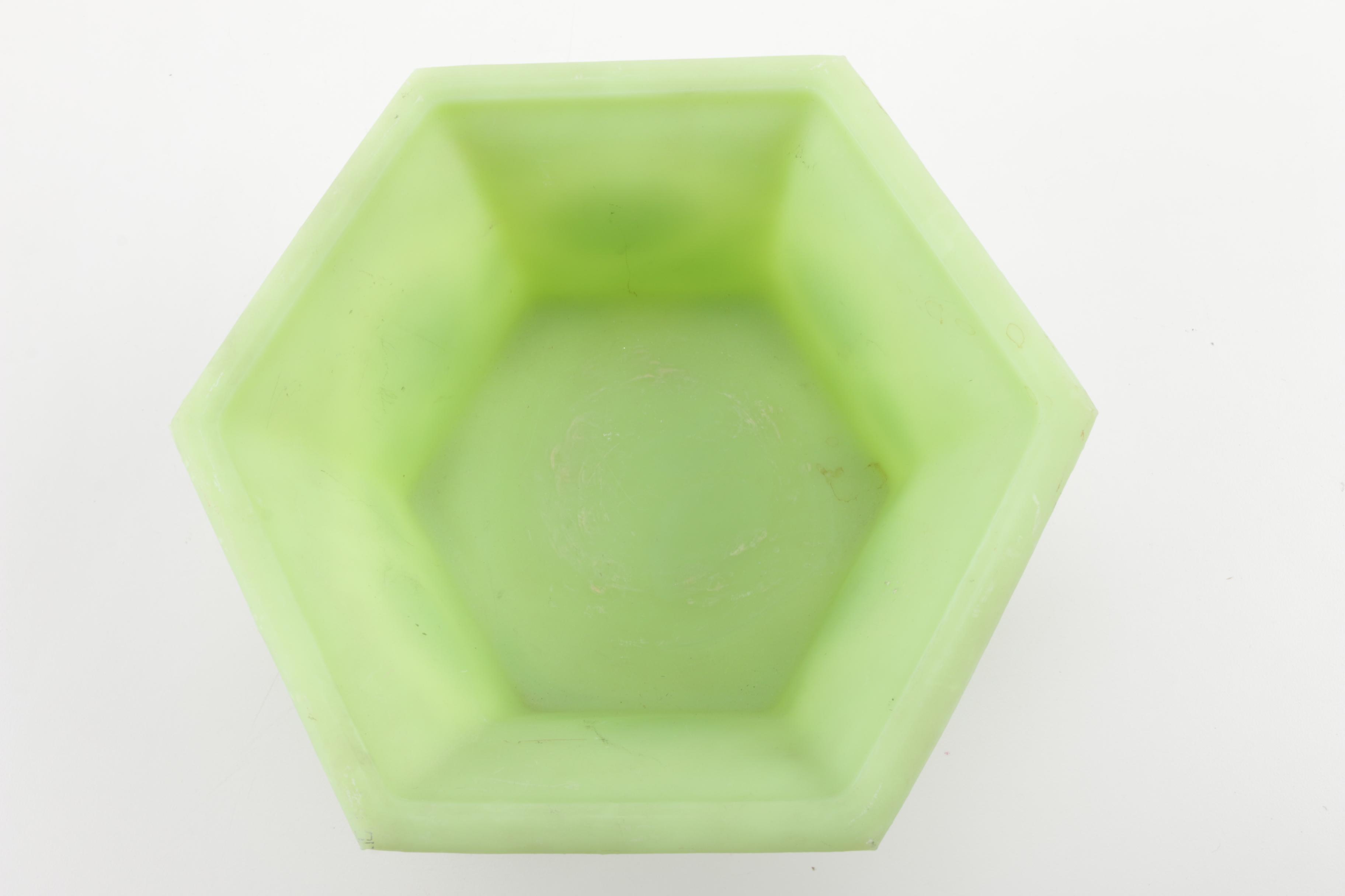 Green Fenton Glass Vessels