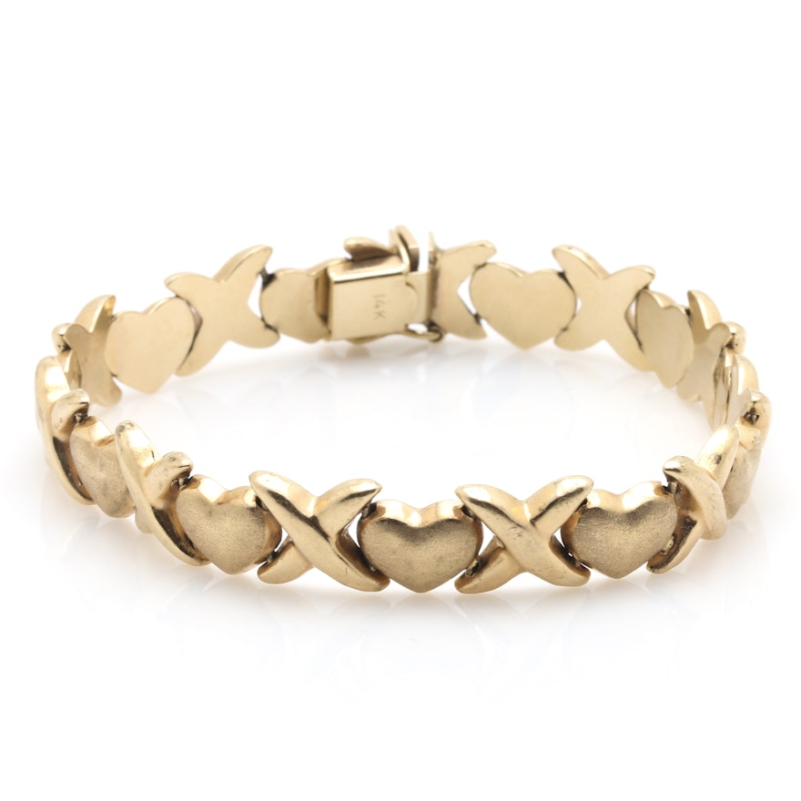 14K Yellow Gold Link Bracelet