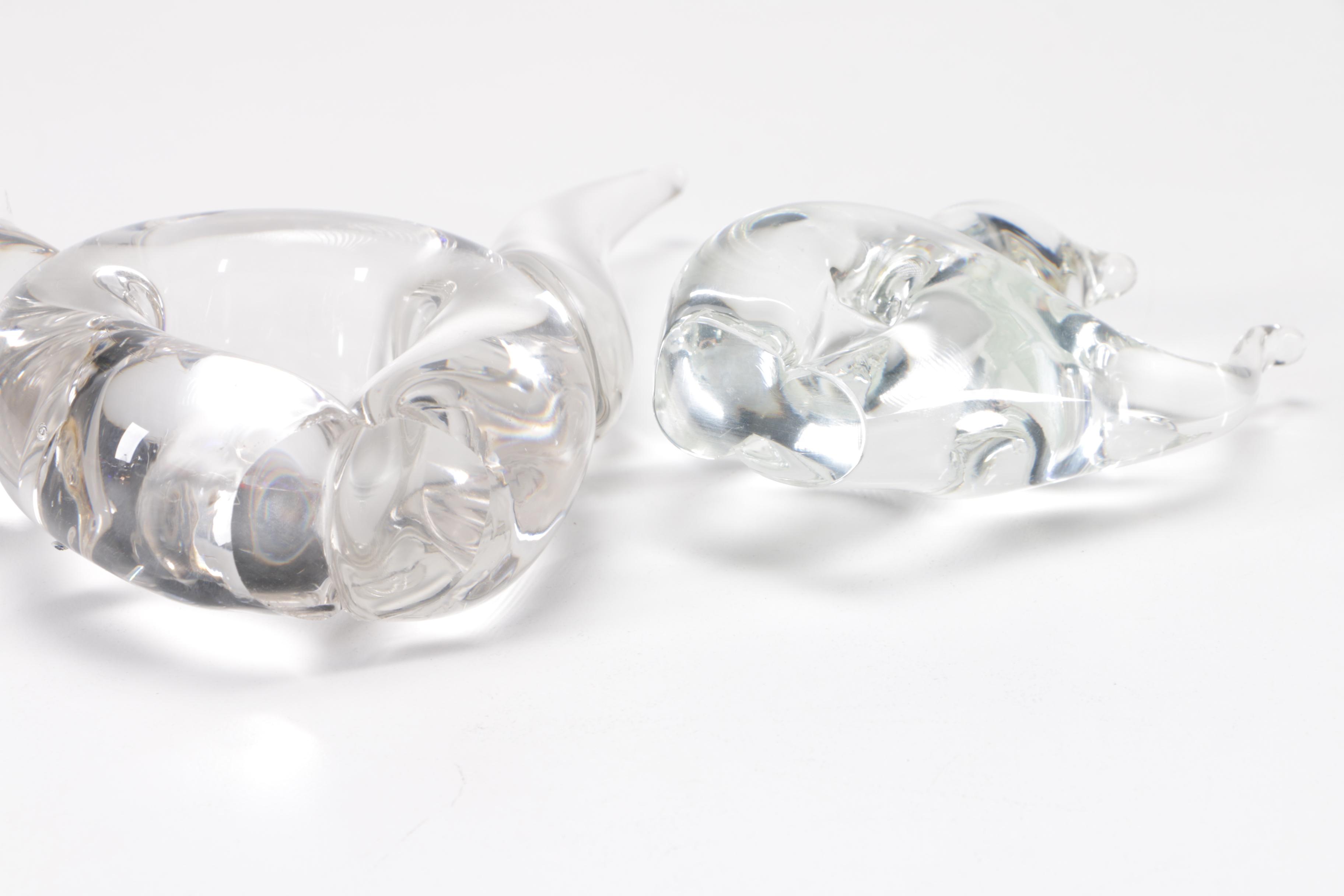 Assorted Blown Glass Animal Figurines Including Murano